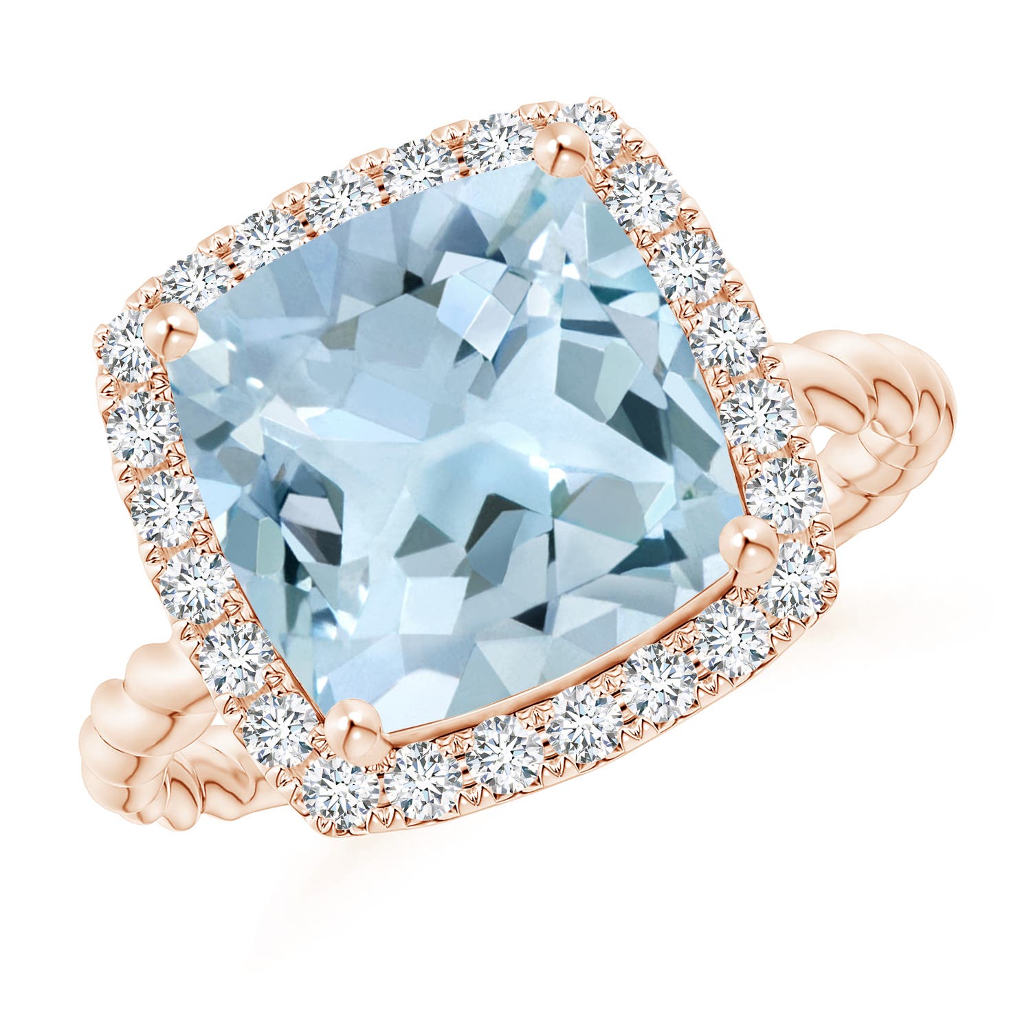 AA - Aquamarine / 3.84 CT / 14 KT Rose Gold