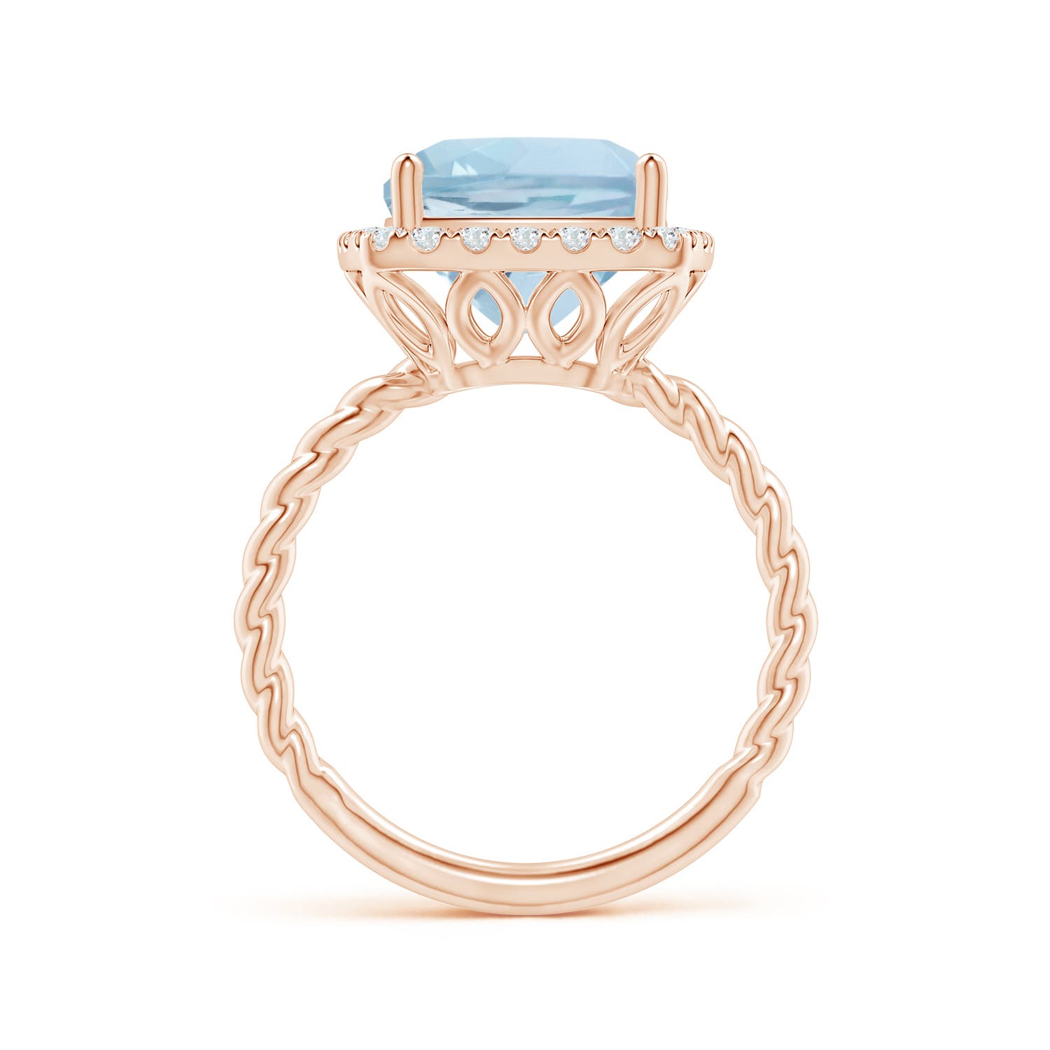 AA - Aquamarine / 3.84 CT / 14 KT Rose Gold