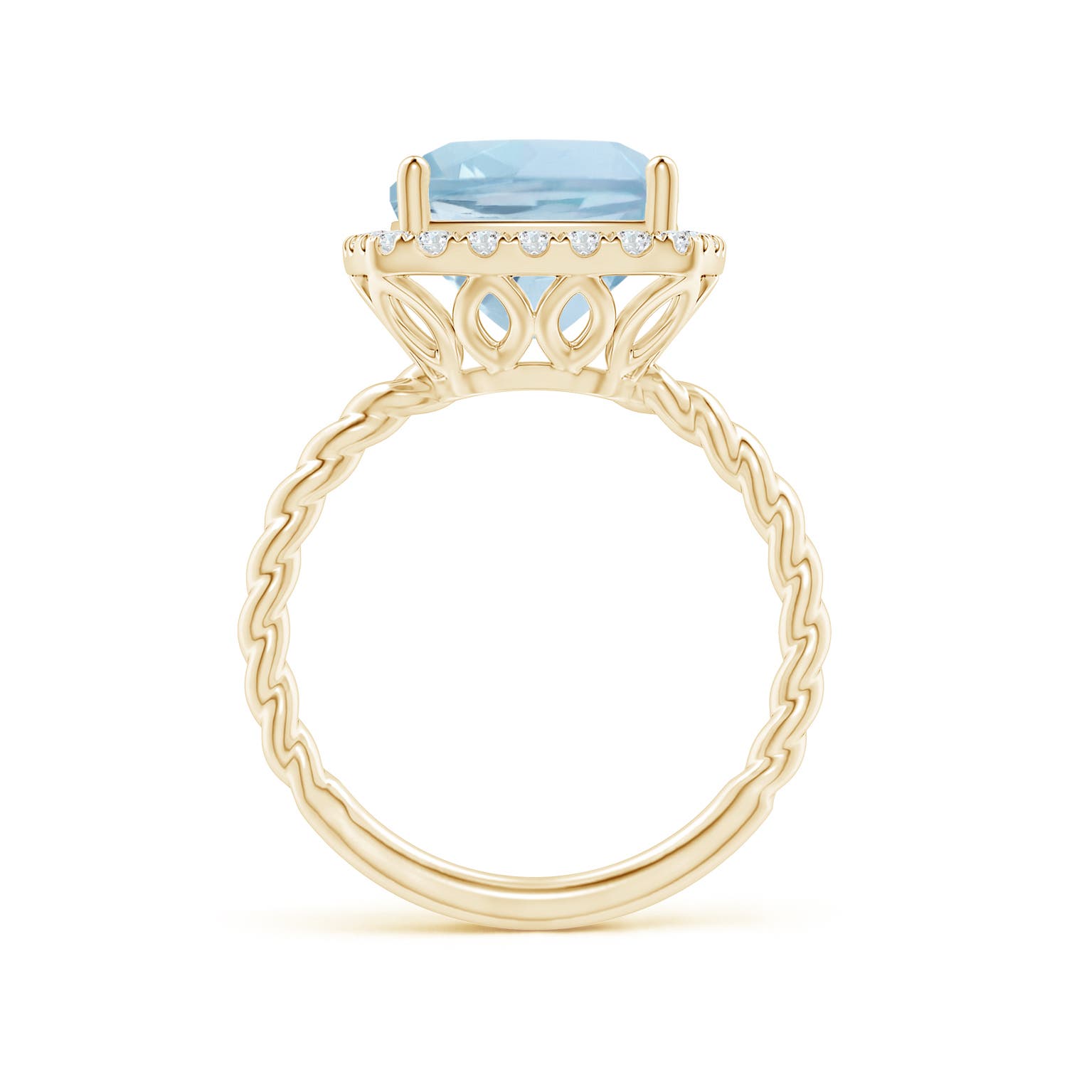 AA - Aquamarine / 3.84 CT / 14 KT Yellow Gold