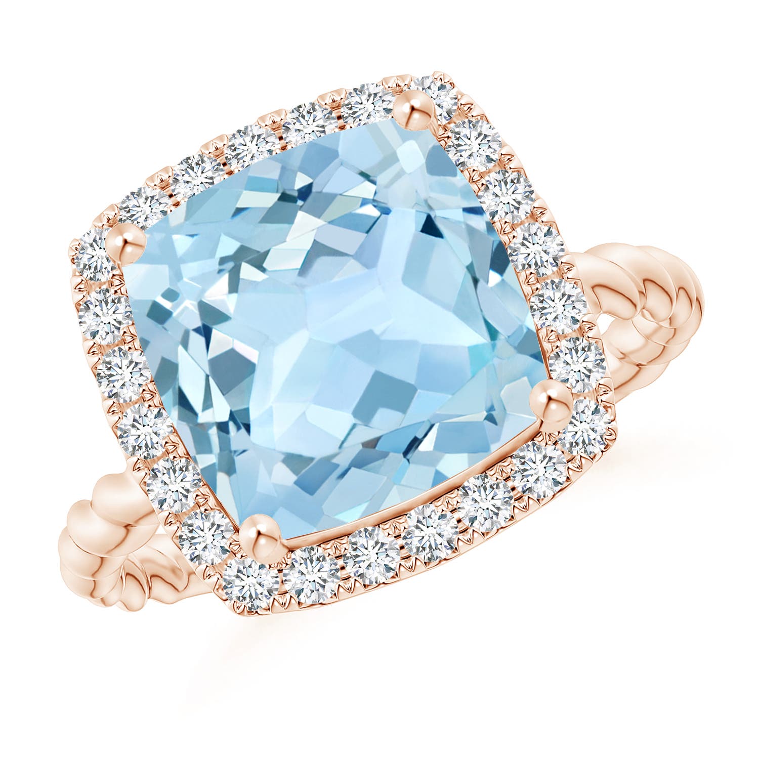 AAA - Aquamarine / 3.84 CT / 14 KT Rose Gold