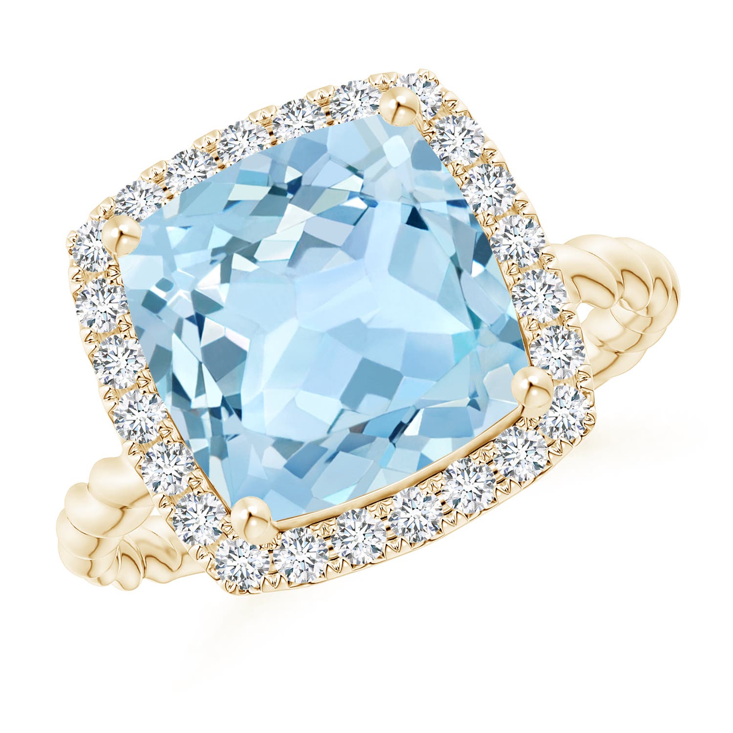 AAA - Aquamarine / 3.84 CT / 14 KT Yellow Gold