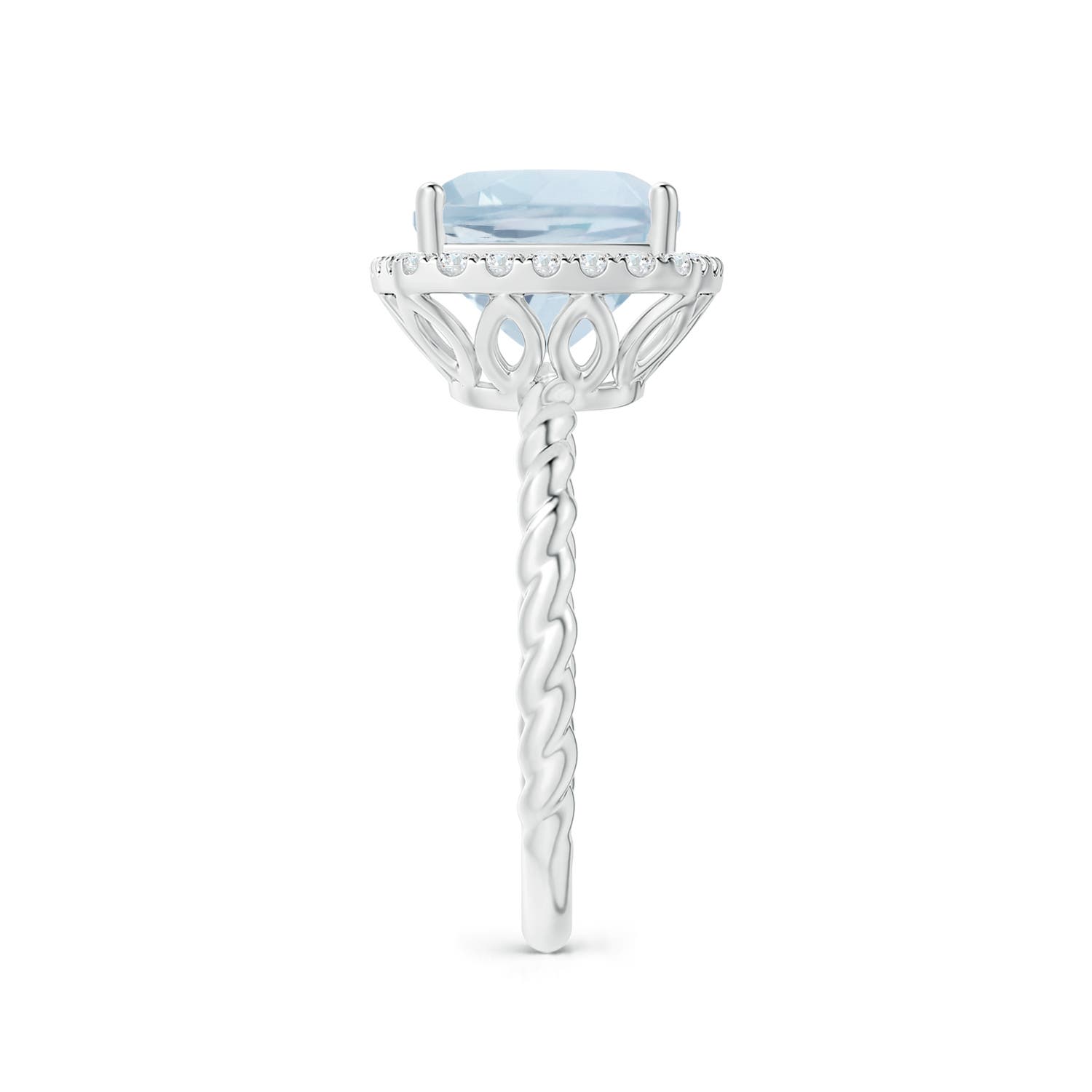 A - Aquamarine / 2.94 CT / 14 KT White Gold