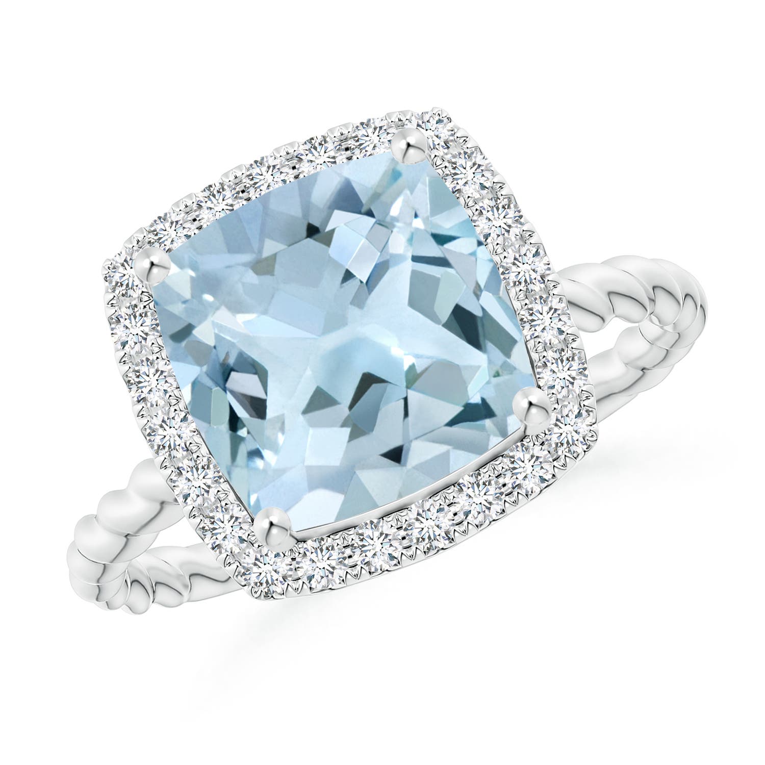 AA - Aquamarine / 2.94 CT / 14 KT White Gold