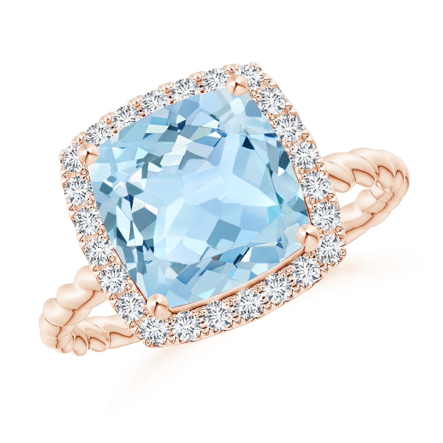 AAA - Aquamarine / 2.94 CT / 14 KT Rose Gold