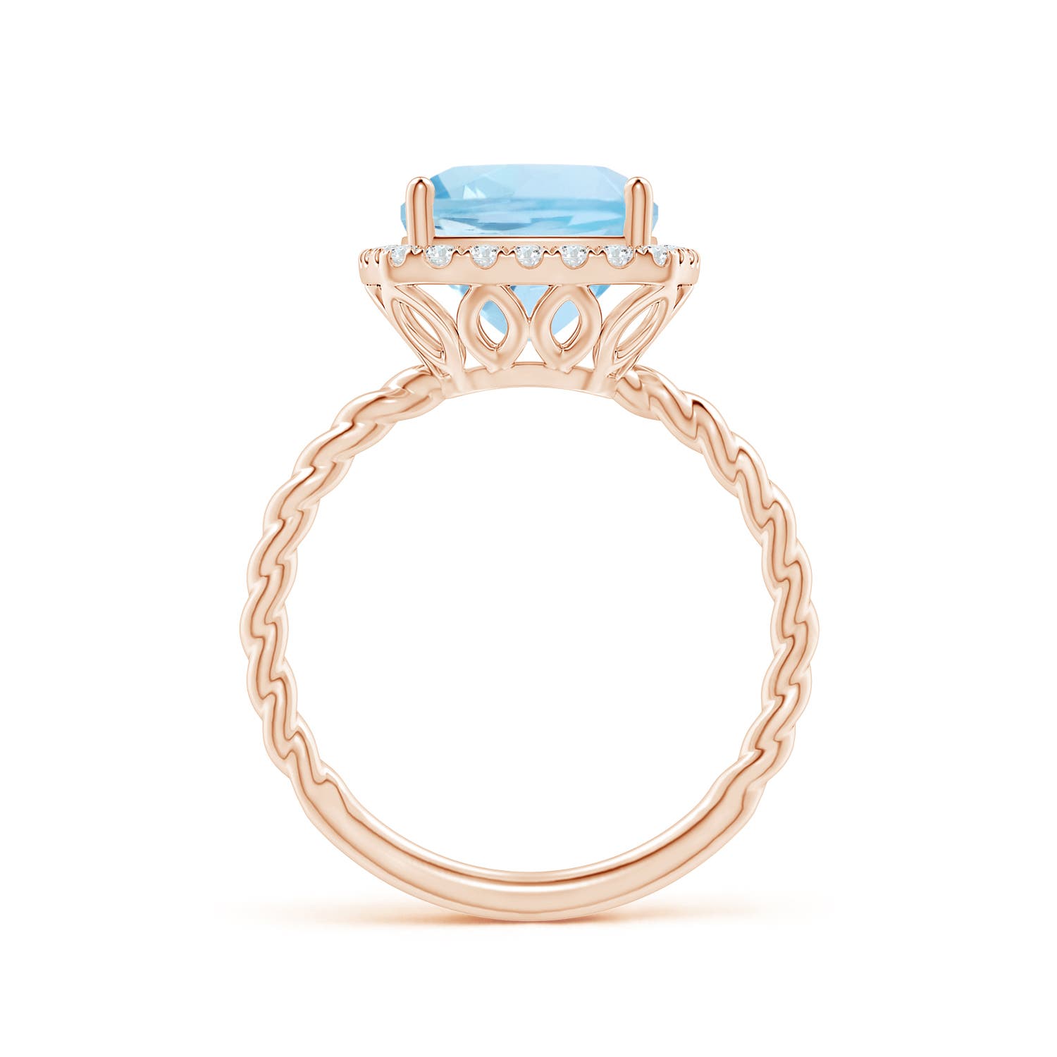 AAA - Aquamarine / 2.94 CT / 14 KT Rose Gold