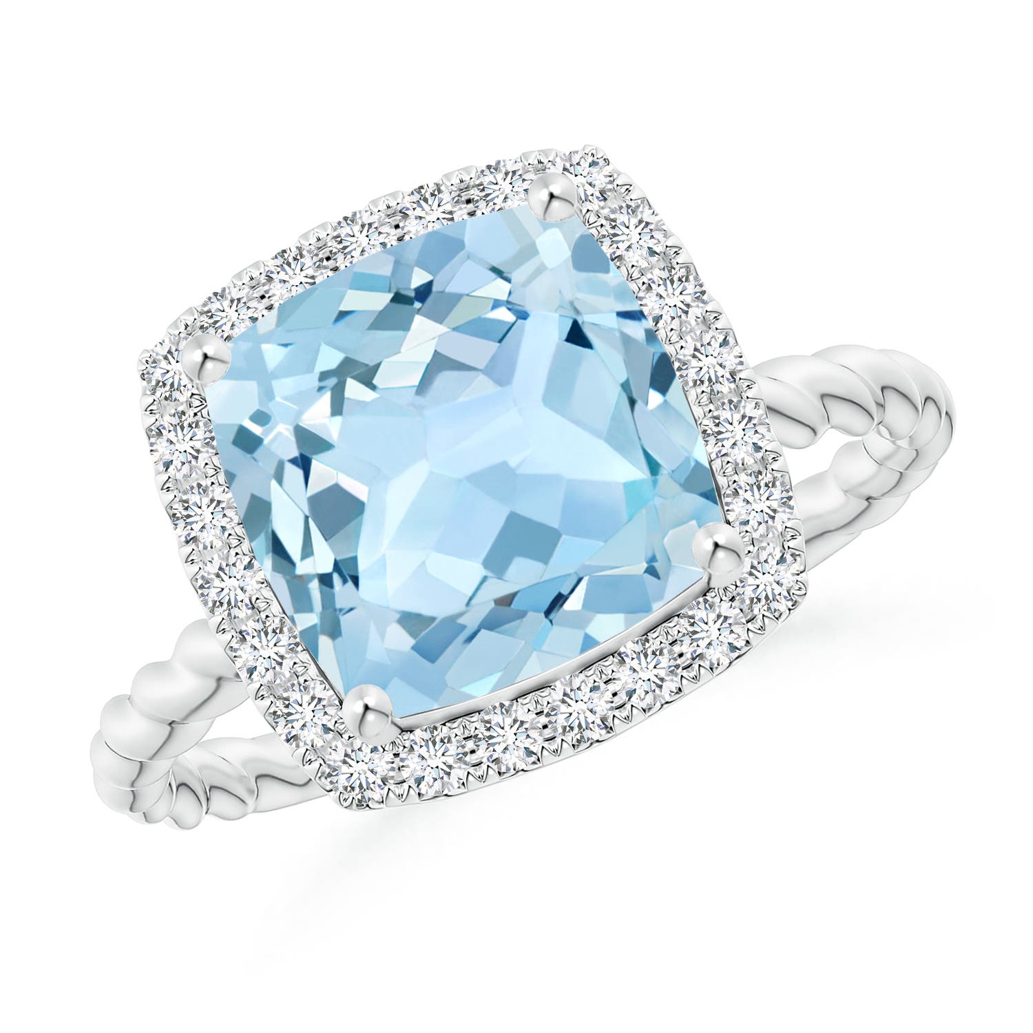 AAA - Aquamarine / 2.94 CT / 14 KT White Gold