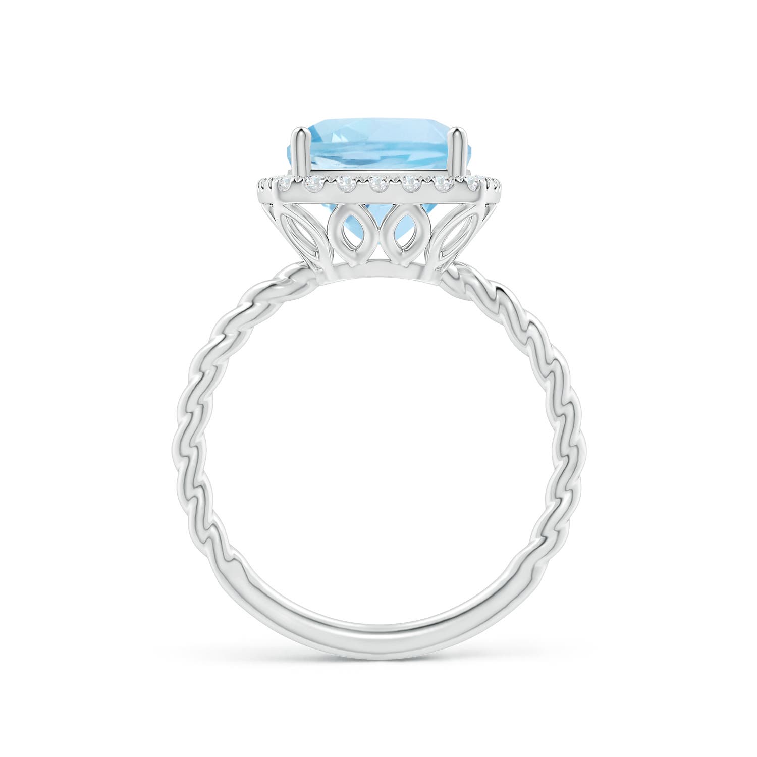 AAA - Aquamarine / 2.94 CT / 14 KT White Gold