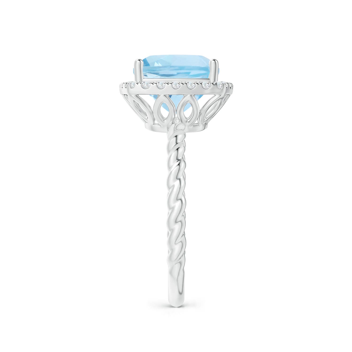 AAA - Aquamarine / 2.94 CT / 14 KT White Gold