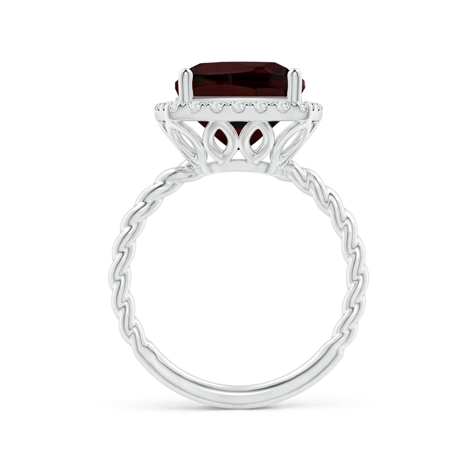 A - Garnet / 4.54 CT / 14 KT White Gold