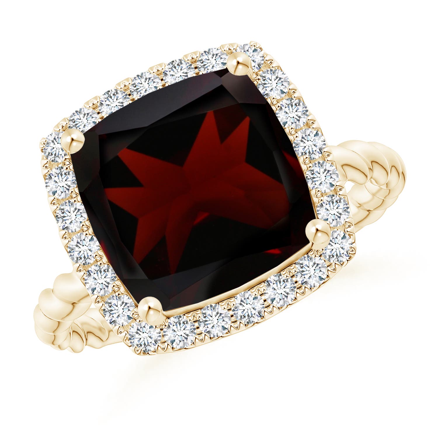 A - Garnet / 4.54 CT / 14 KT Yellow Gold