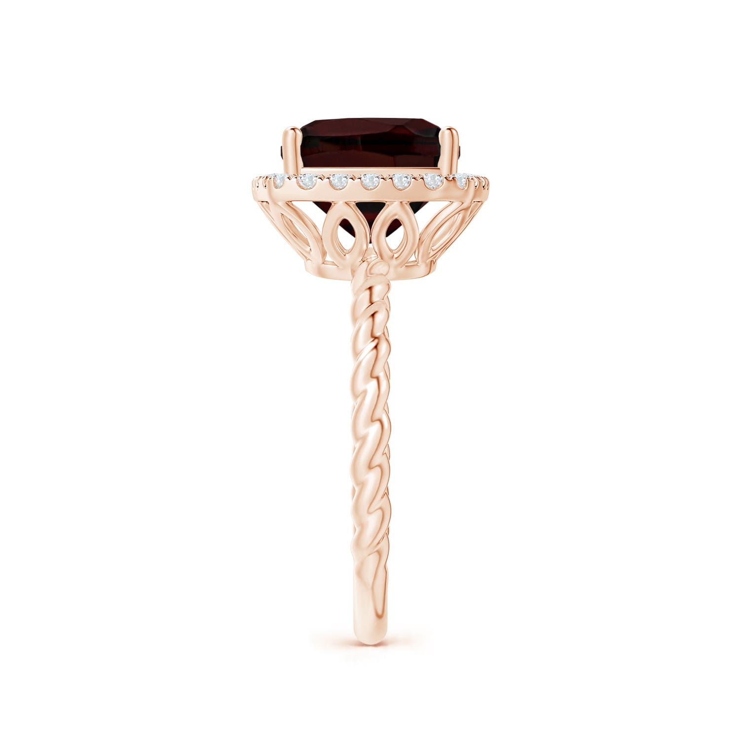 A - Garnet / 3.84 CT / 14 KT Rose Gold