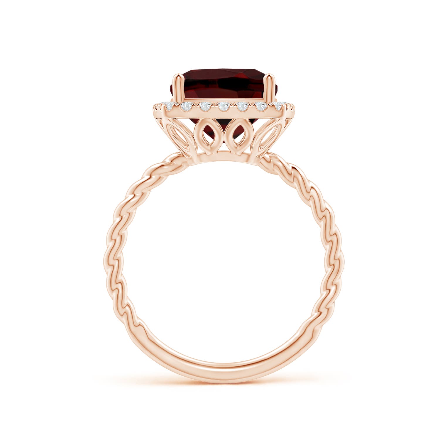 AAA - Garnet / 3.84 CT / 14 KT Rose Gold