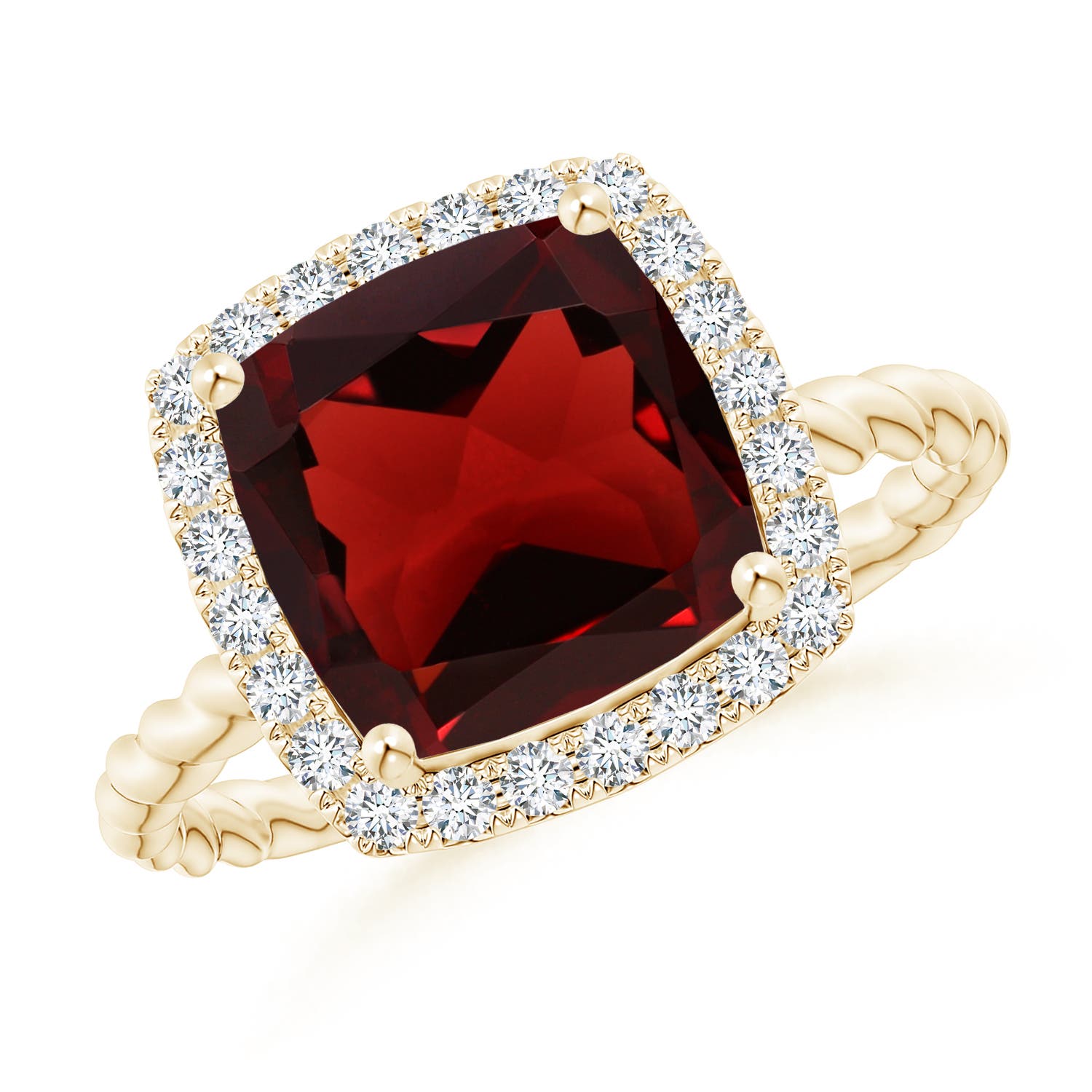 AAA - Garnet / 3.84 CT / 14 KT Yellow Gold