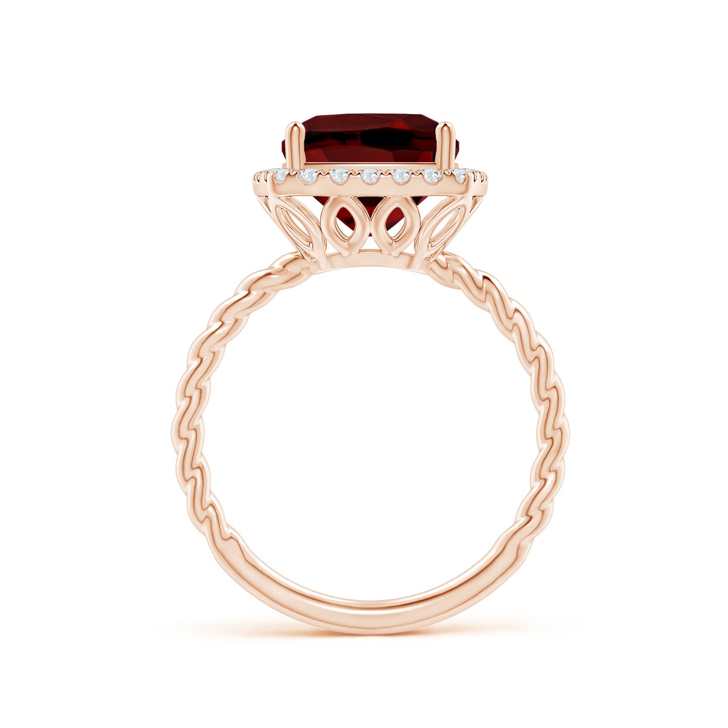 AAAA - Garnet / 3.84 CT / 14 KT Rose Gold