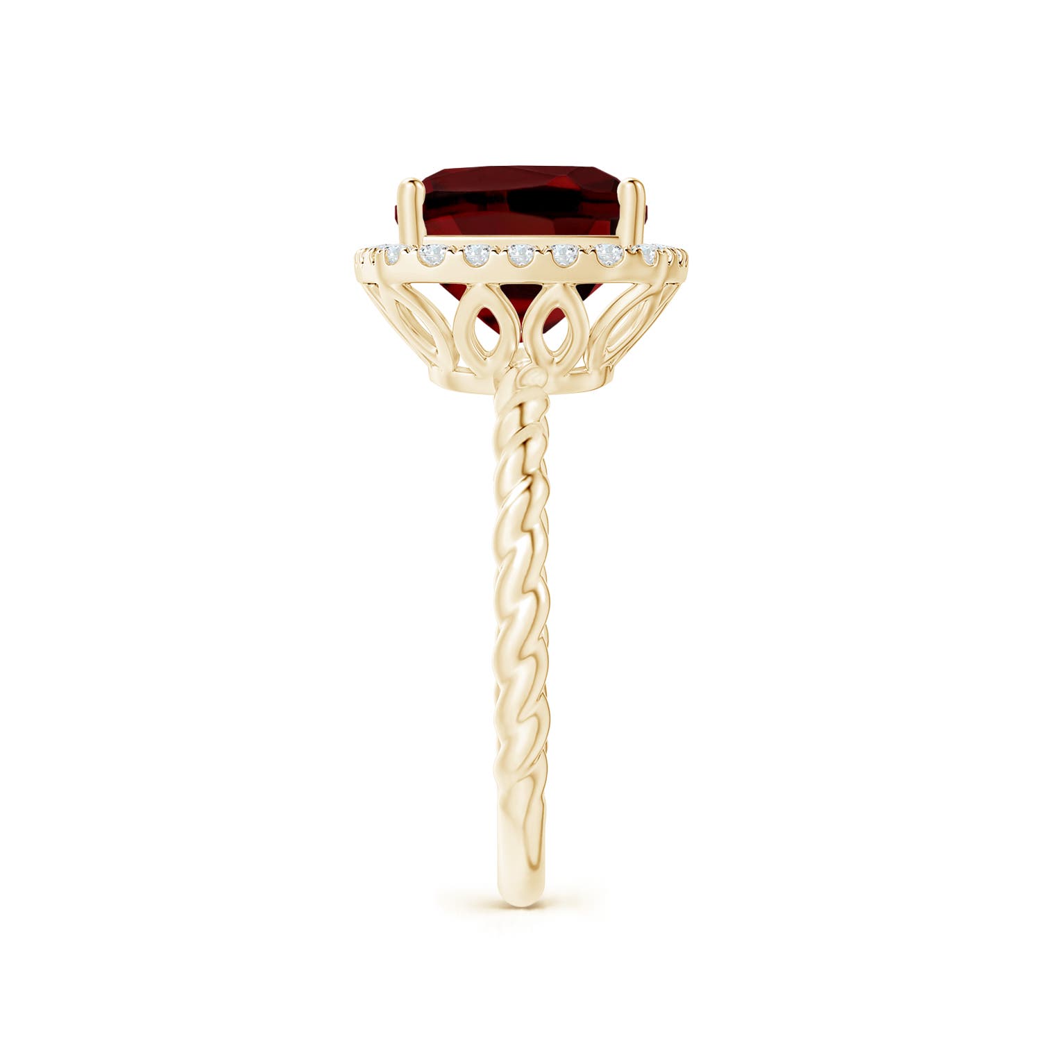 AAAA - Garnet / 3.84 CT / 14 KT Yellow Gold