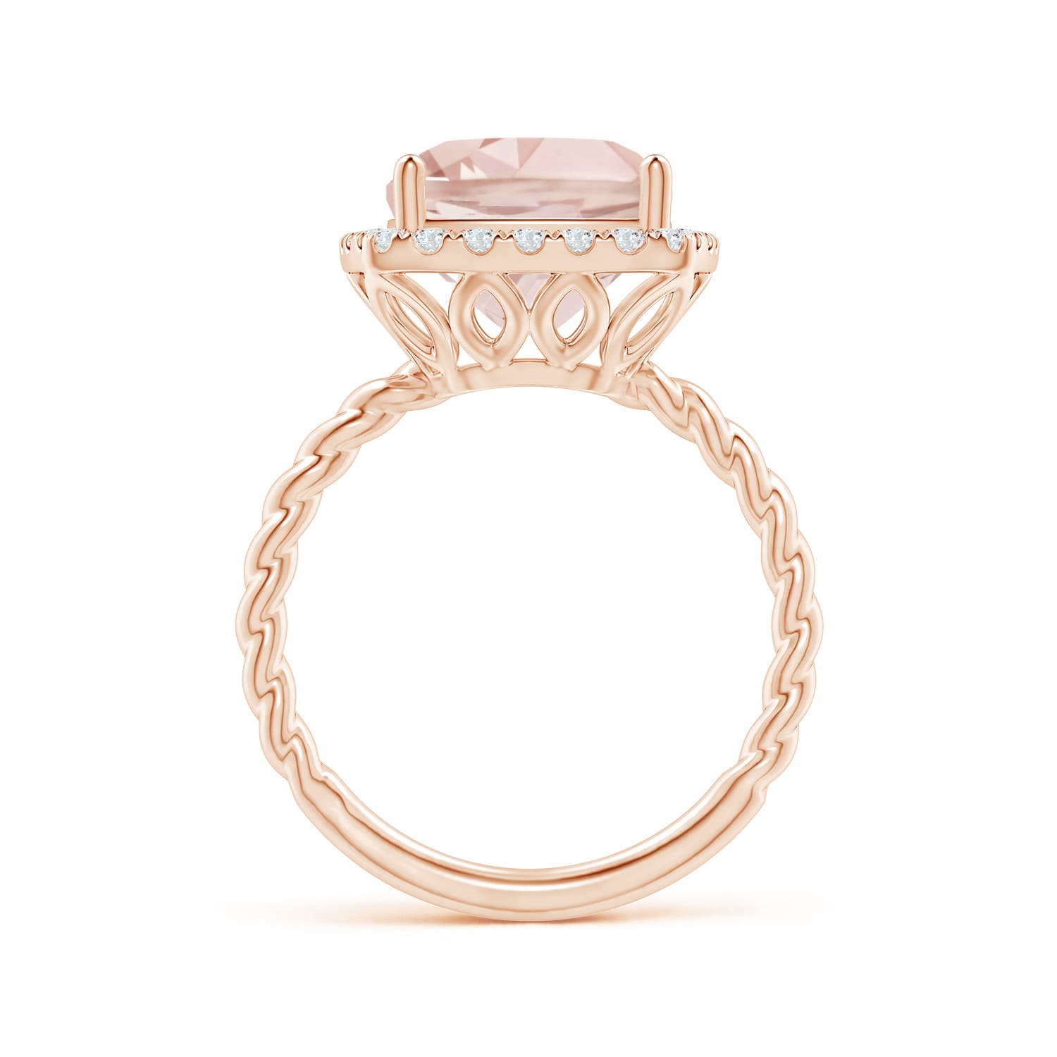 A - Morganite / 4.04 CT / 14 KT Rose Gold