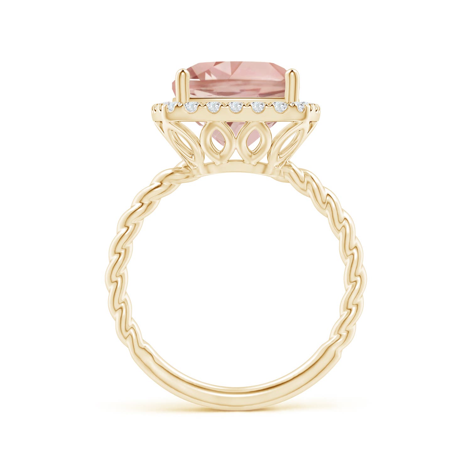 AAA - Morganite / 4.04 CT / 14 KT Yellow Gold