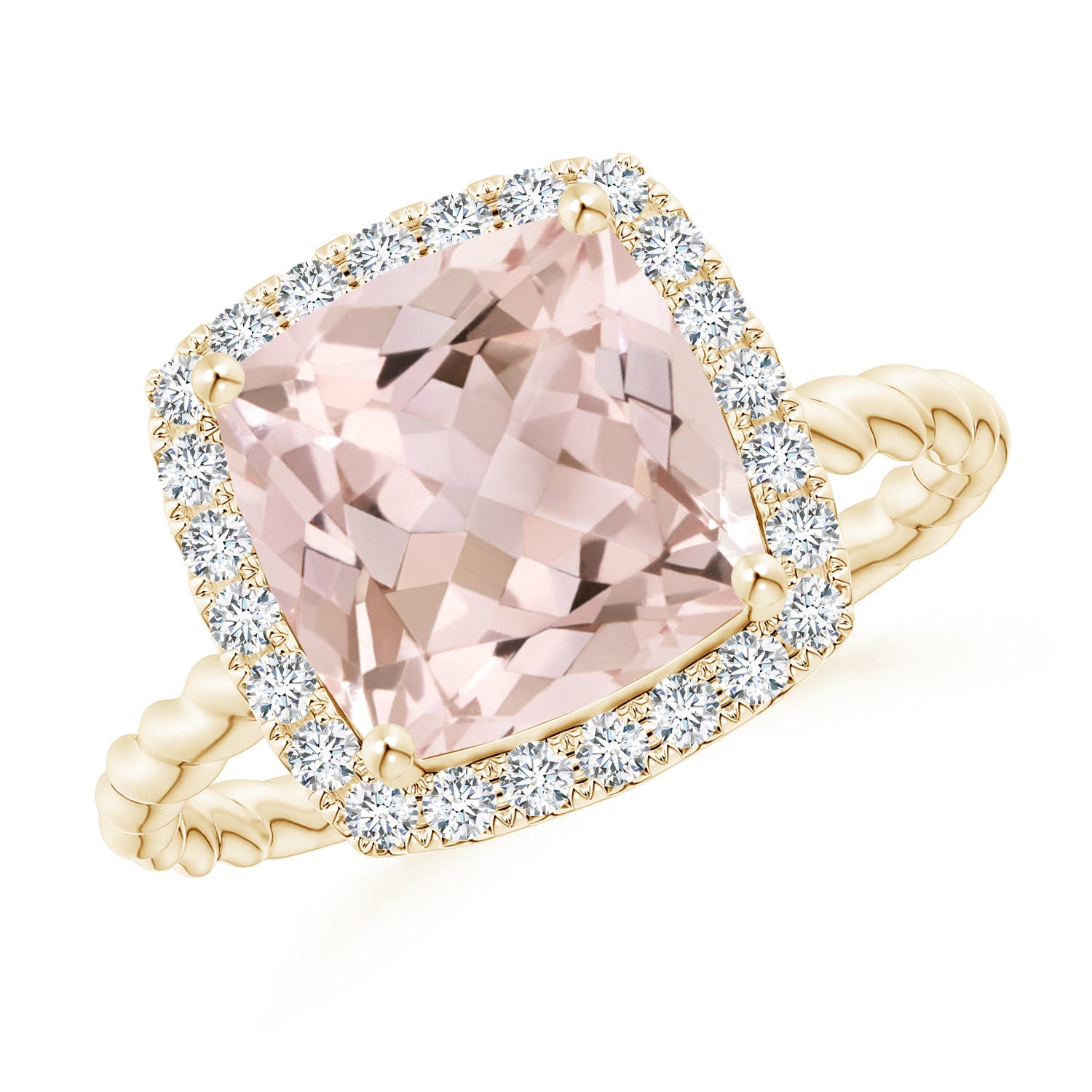 A - Morganite / 2.94 CT / 14 KT Yellow Gold