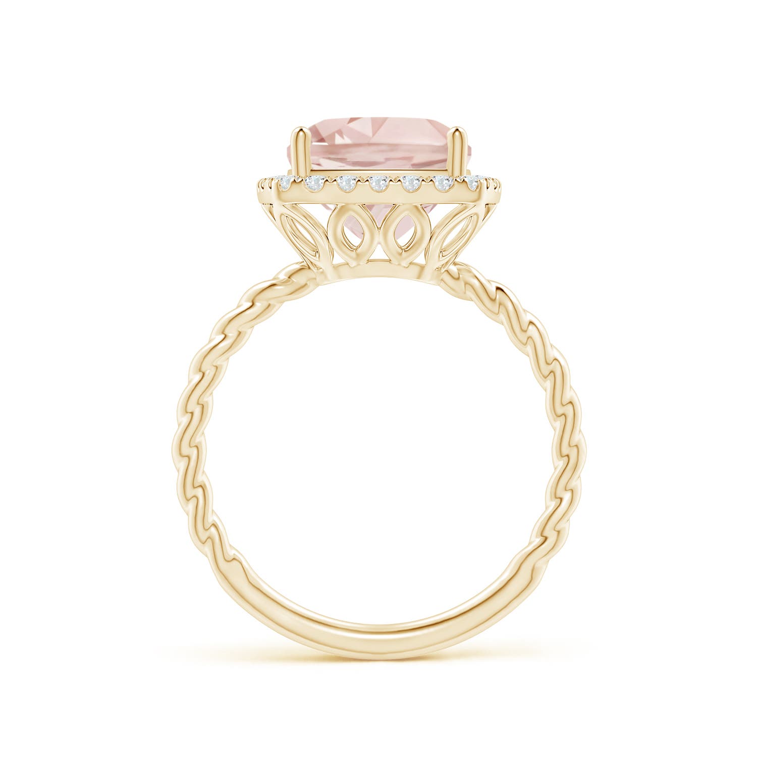 A - Morganite / 2.94 CT / 14 KT Yellow Gold