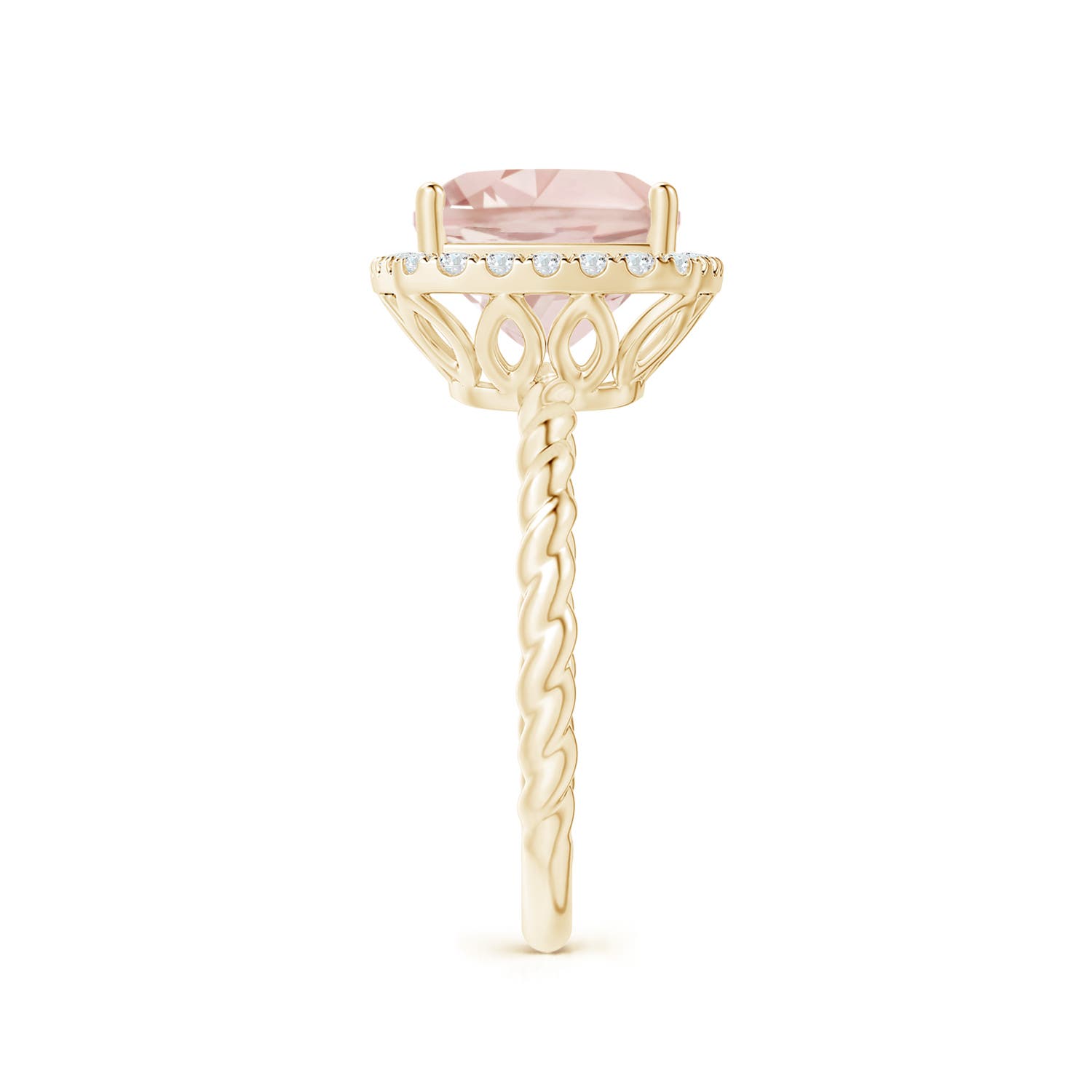 A - Morganite / 2.94 CT / 14 KT Yellow Gold