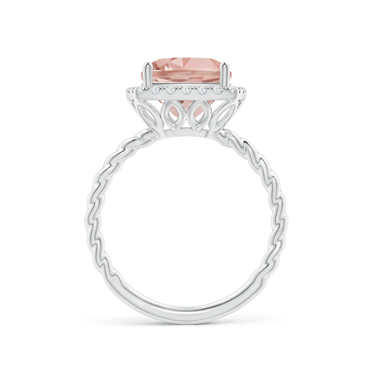 AAA - Morganite / 2.94 CT / 14 KT White Gold