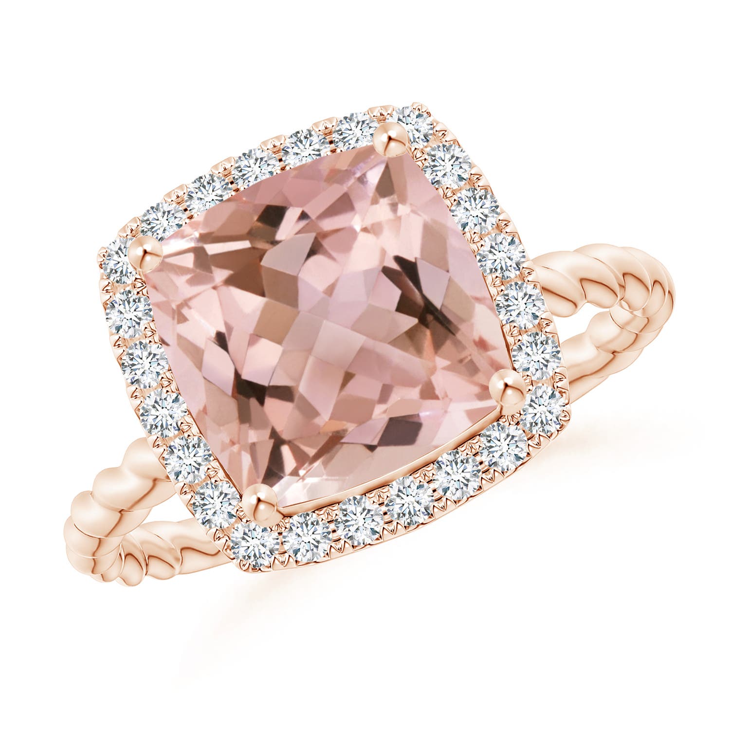 AAAA - Morganite / 2.94 CT / 14 KT Rose Gold