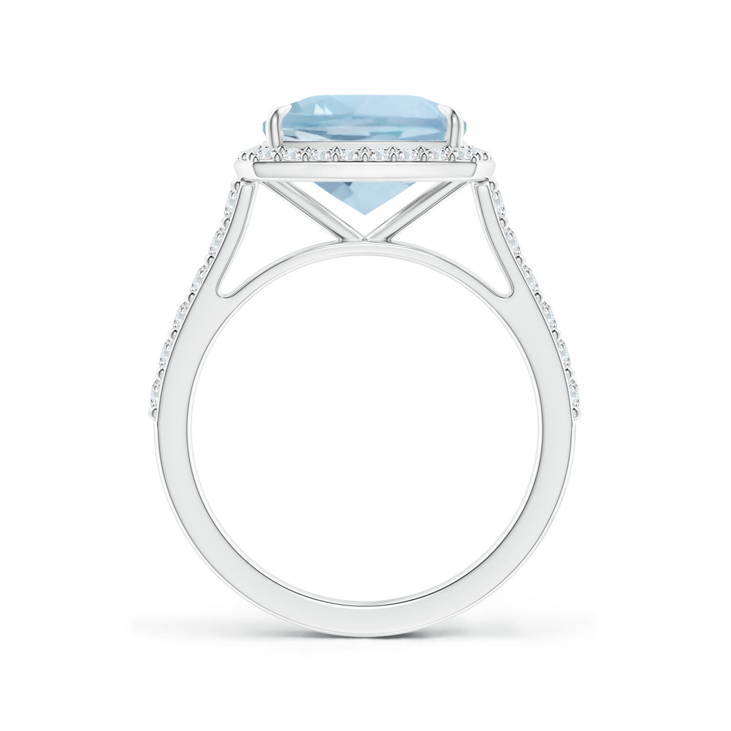 AA - Aquamarine / 2.96 CT / 14 KT White Gold