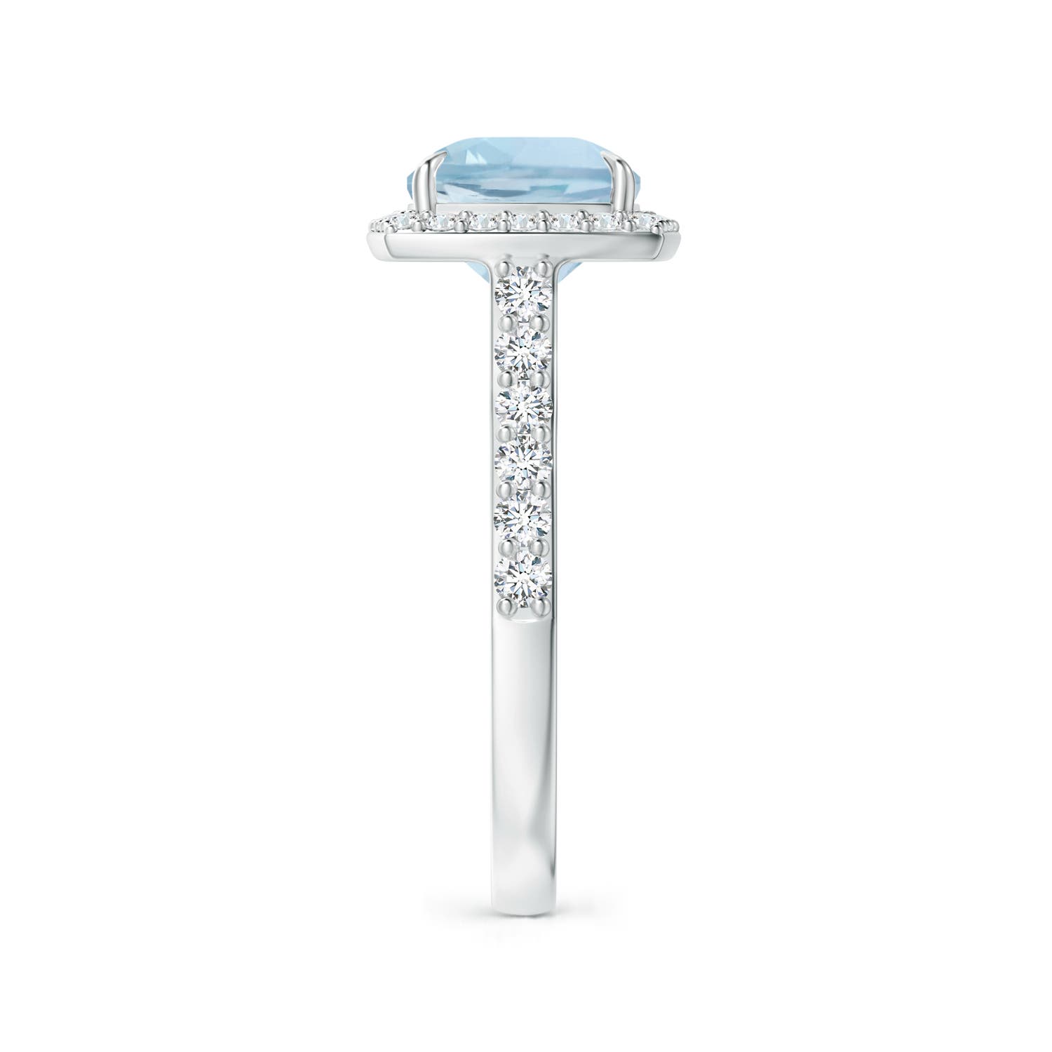 AA - Aquamarine / 2.96 CT / 14 KT White Gold