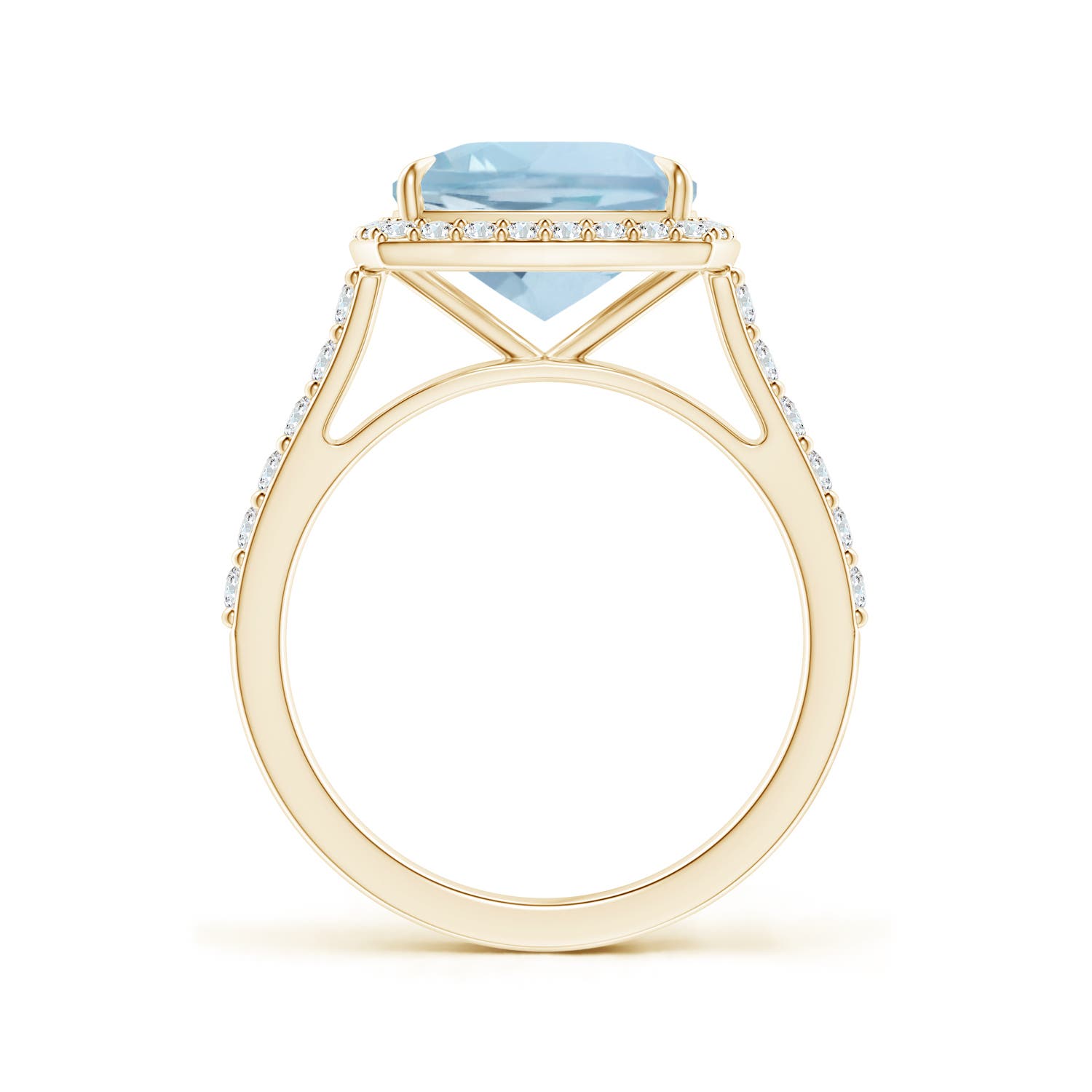 AA - Aquamarine / 2.96 CT / 14 KT Yellow Gold