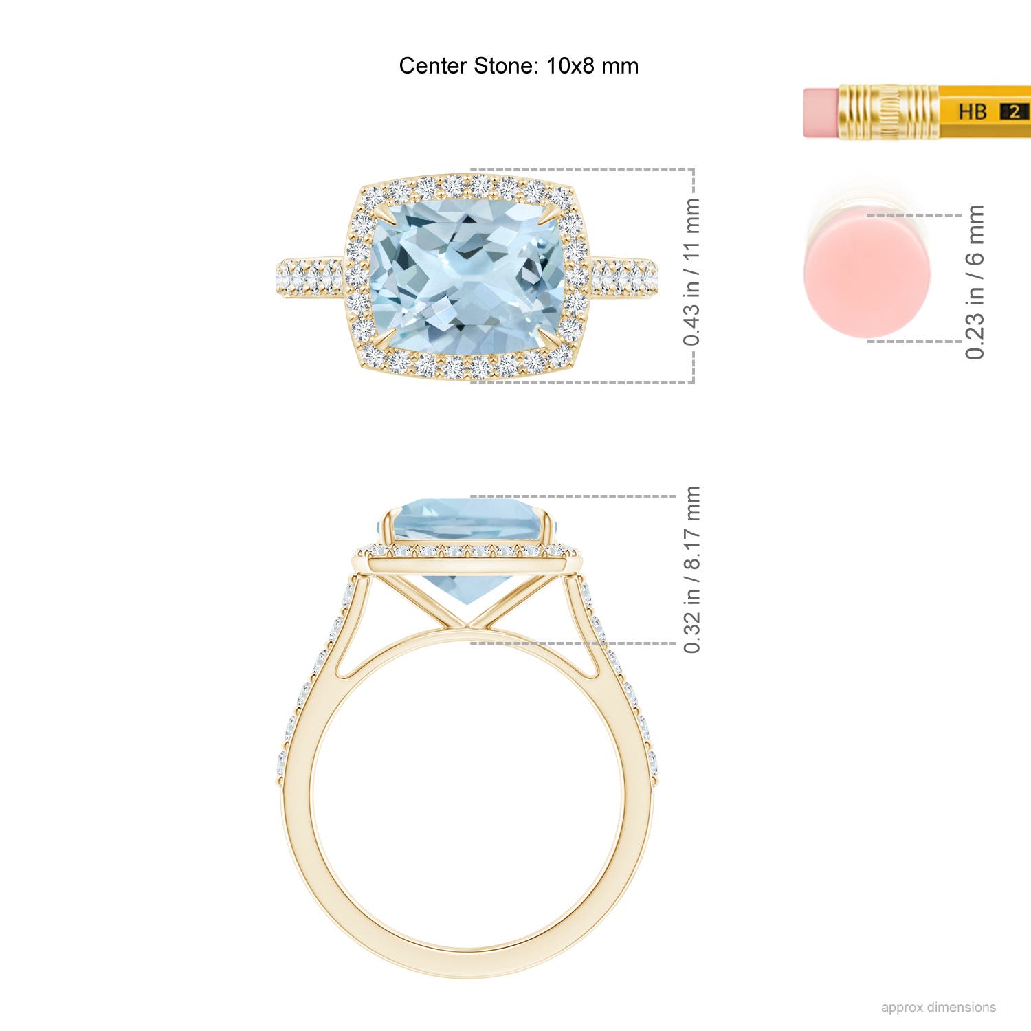 AA - Aquamarine / 2.96 CT / 14 KT Yellow Gold