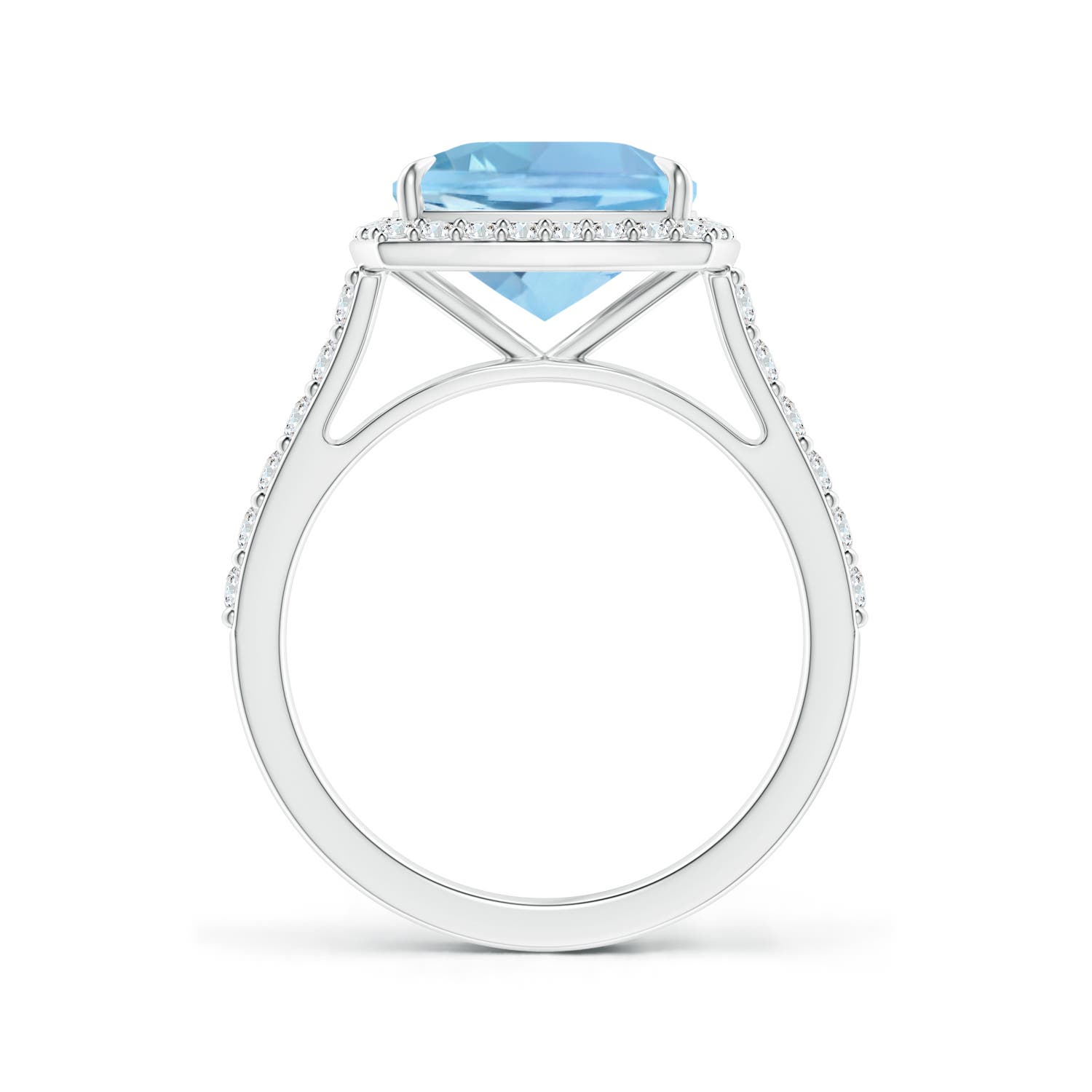 AAAA - Aquamarine / 2.96 CT / 14 KT White Gold