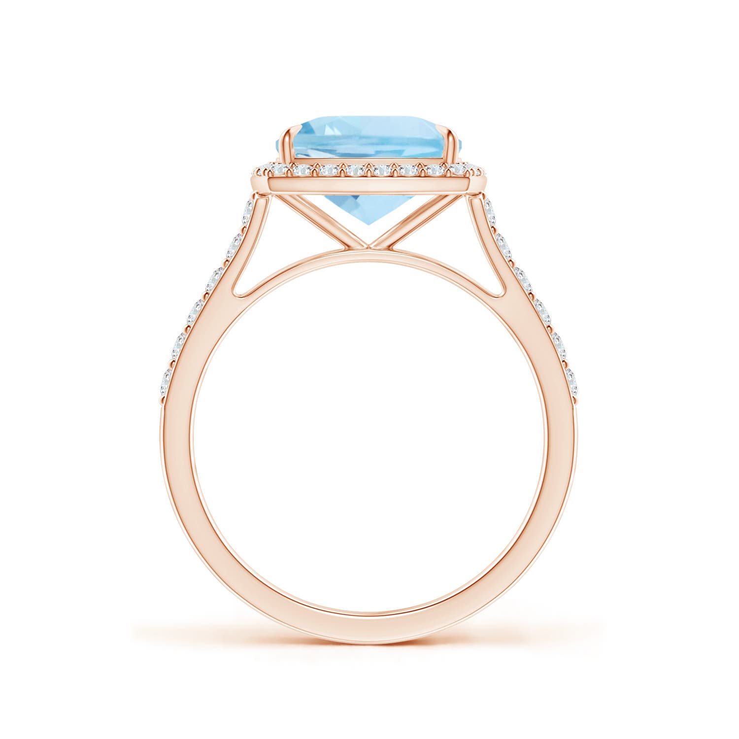 AAA - Aquamarine / 2.26 CT / 14 KT Rose Gold