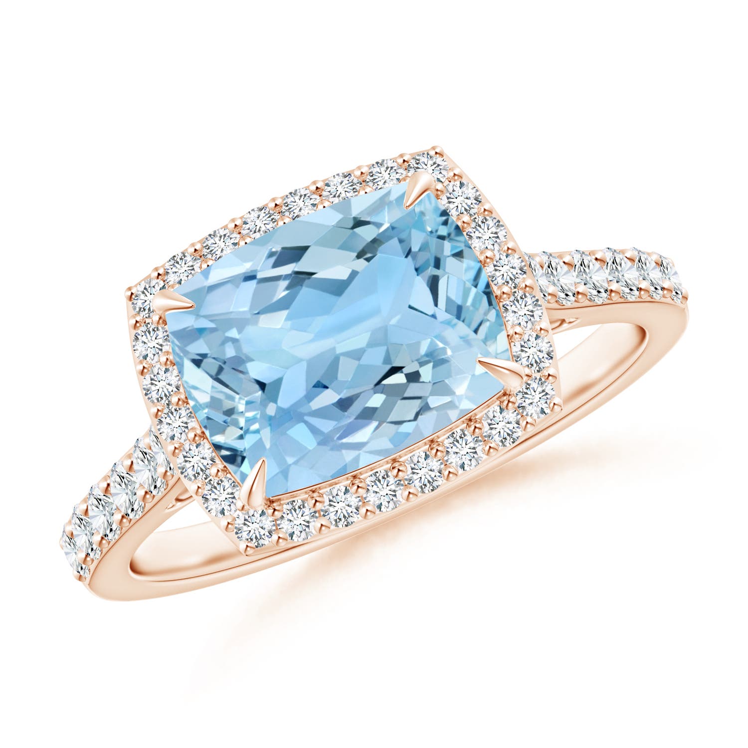 AAAA - Aquamarine / 2.26 CT / 14 KT Rose Gold