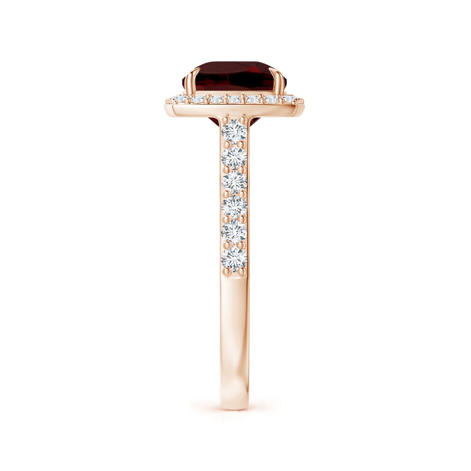 AAA - Garnet / 3.86 CT / 14 KT Rose Gold