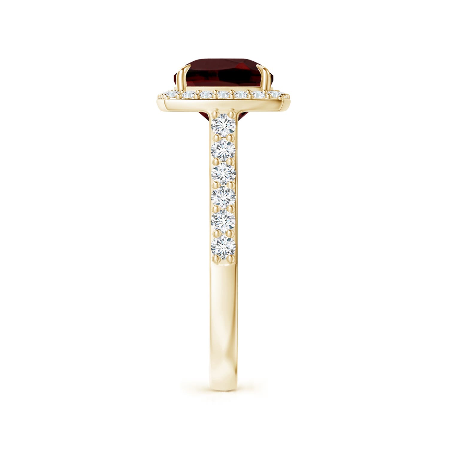 AAA - Garnet / 3.86 CT / 14 KT Yellow Gold