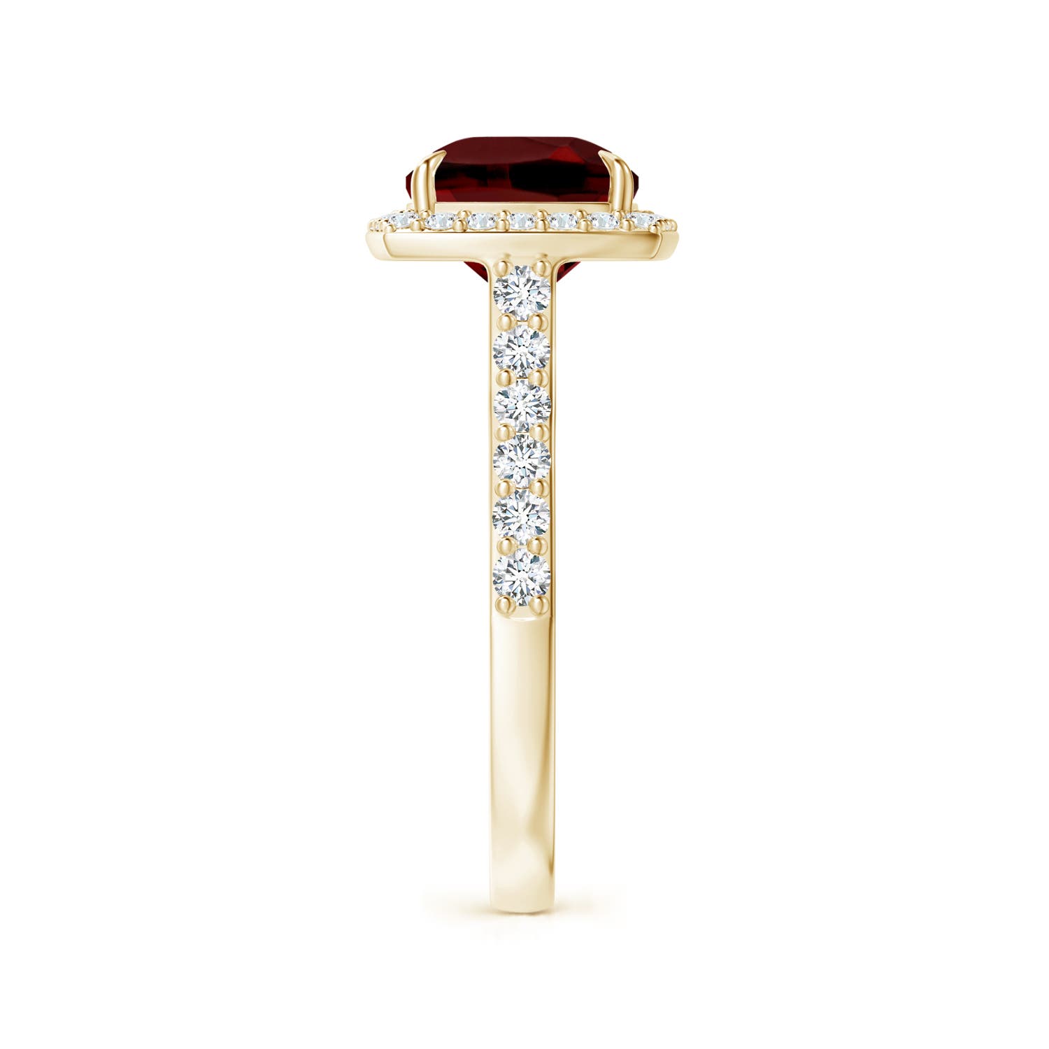 AAAA - Garnet / 3.86 CT / 14 KT Yellow Gold