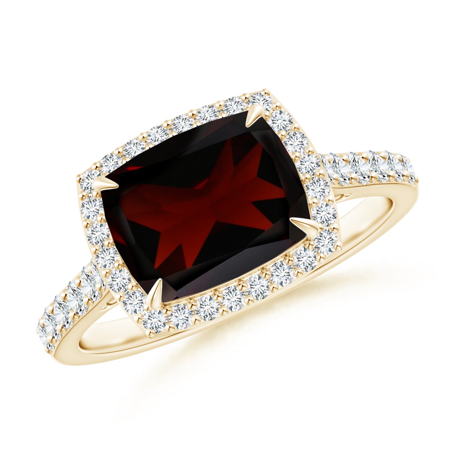 A - Garnet / 3.31 CT / 14 KT Yellow Gold