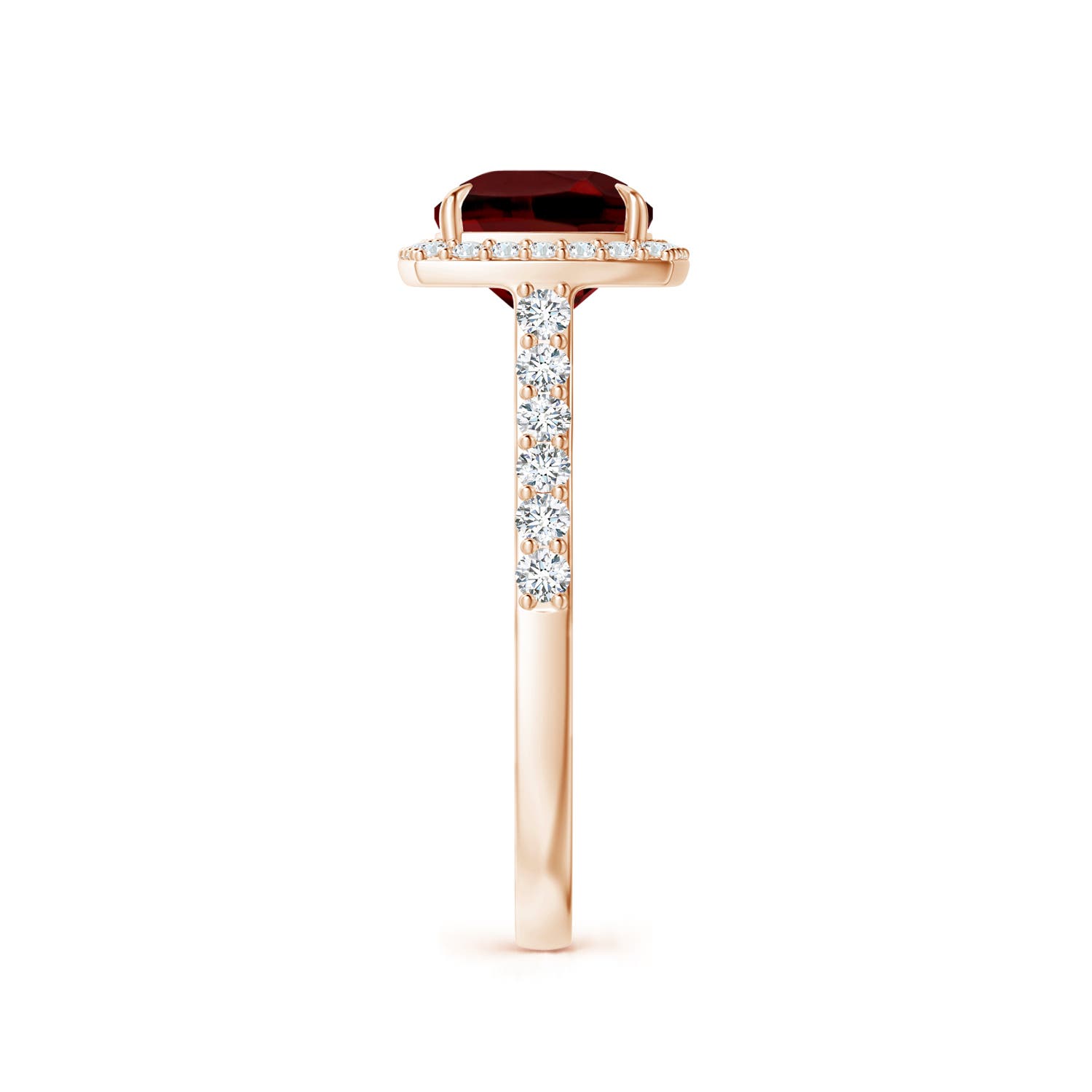 AAAA - Garnet / 3.31 CT / 14 KT Rose Gold