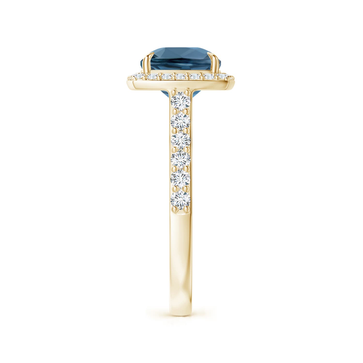 A - London Blue Topaz / 3.71 CT / 14 KT Yellow Gold