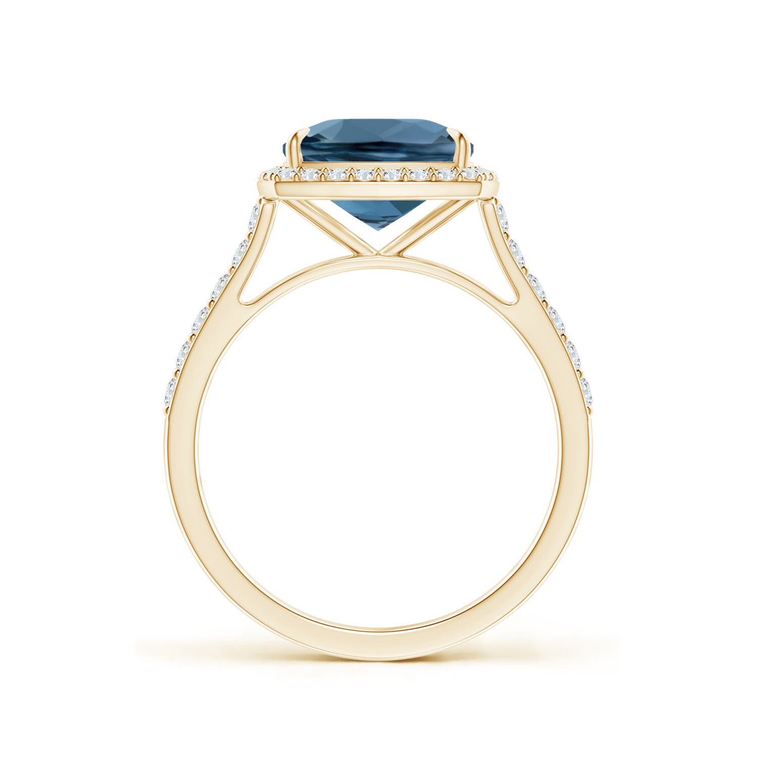 A - London Blue Topaz / 2.61 CT / 14 KT Yellow Gold