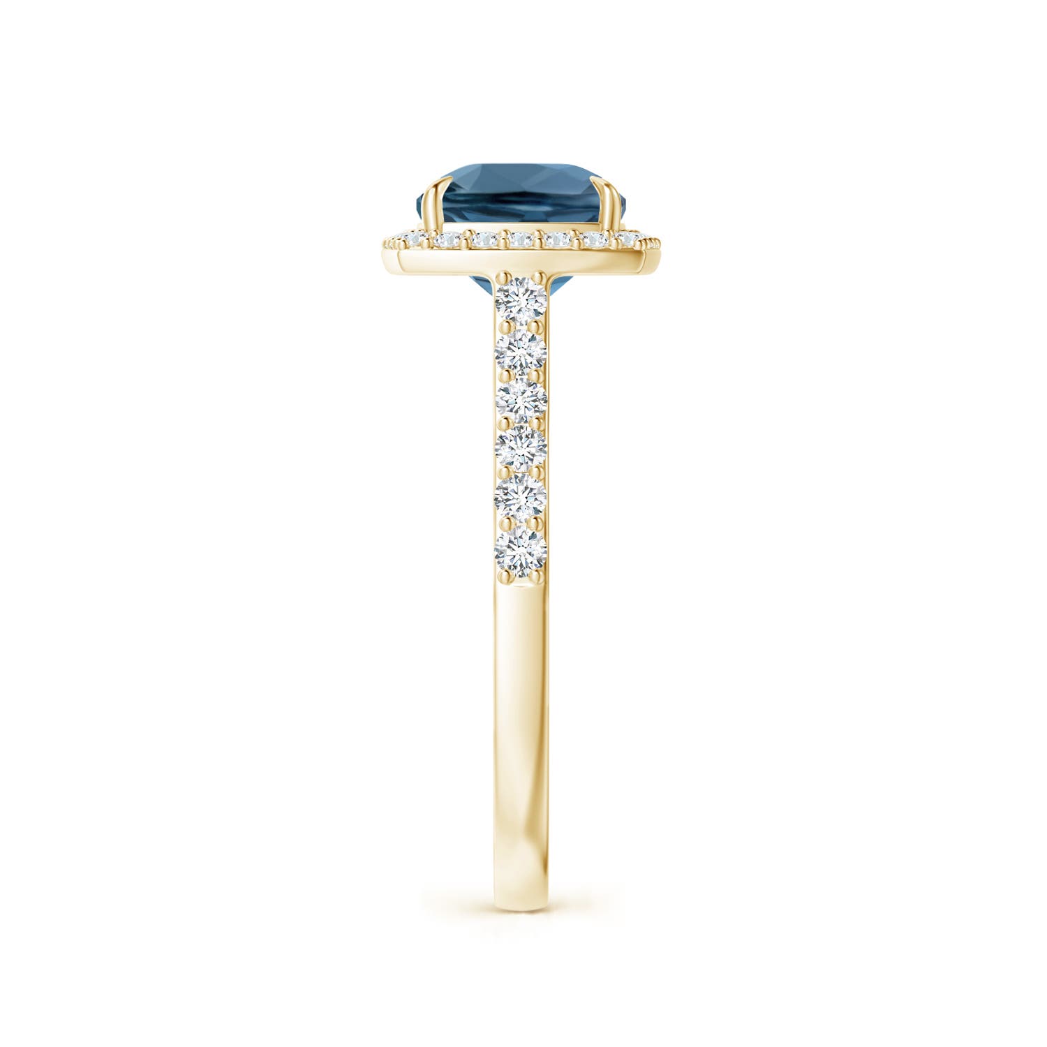 A - London Blue Topaz / 2.61 CT / 14 KT Yellow Gold