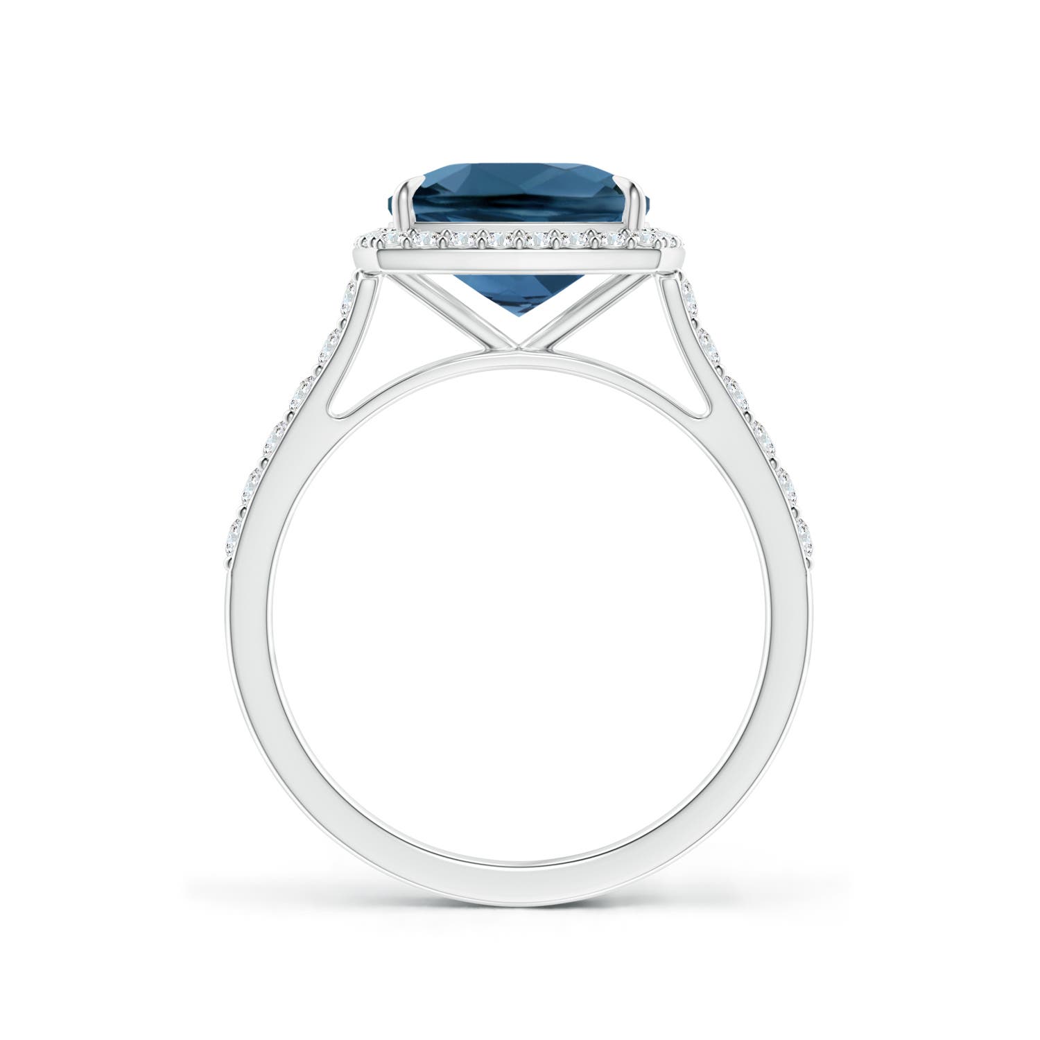 AA - London Blue Topaz / 2.61 CT / 14 KT White Gold