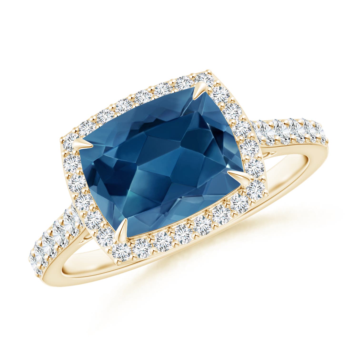 AA - London Blue Topaz / 2.61 CT / 14 KT Yellow Gold