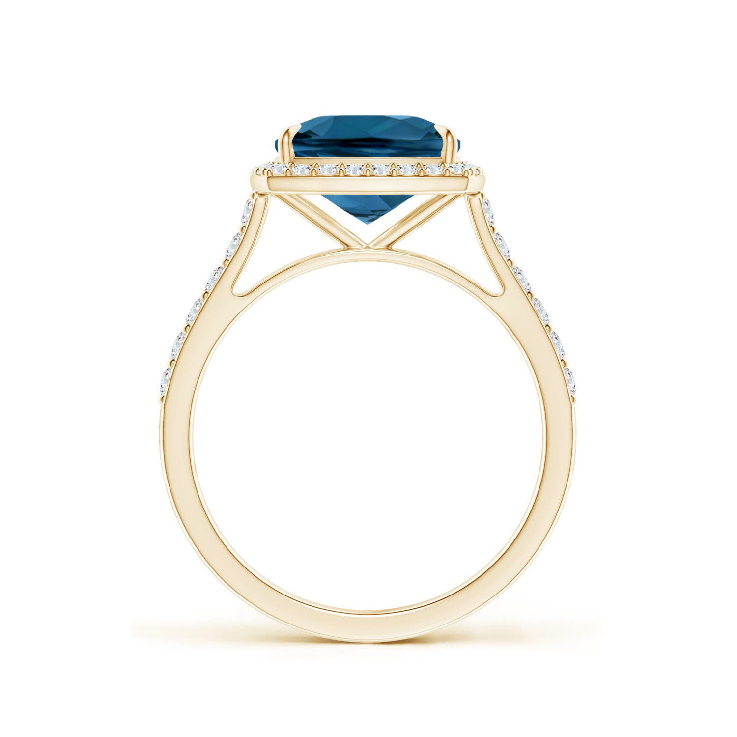 AAA - London Blue Topaz / 2.61 CT / 14 KT Yellow Gold