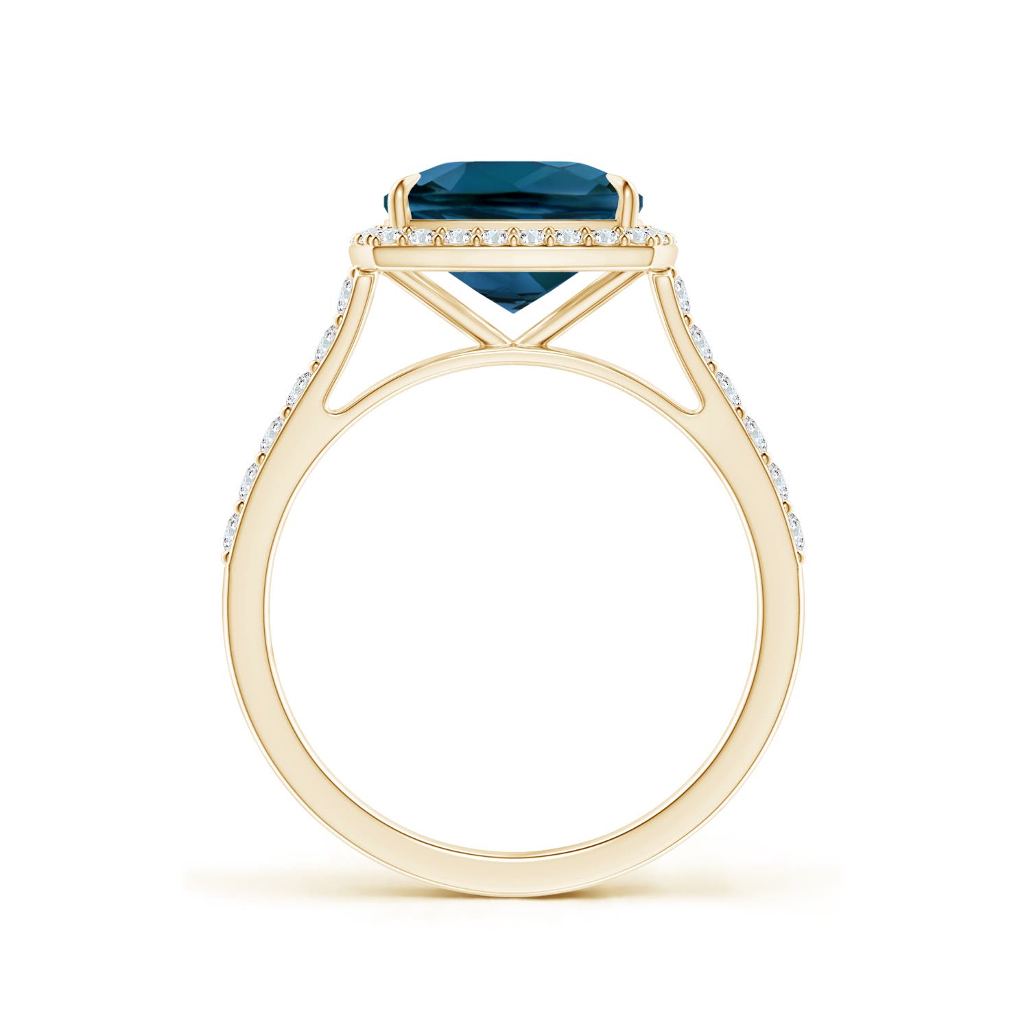 AAAA - London Blue Topaz / 2.61 CT / 14 KT Yellow Gold