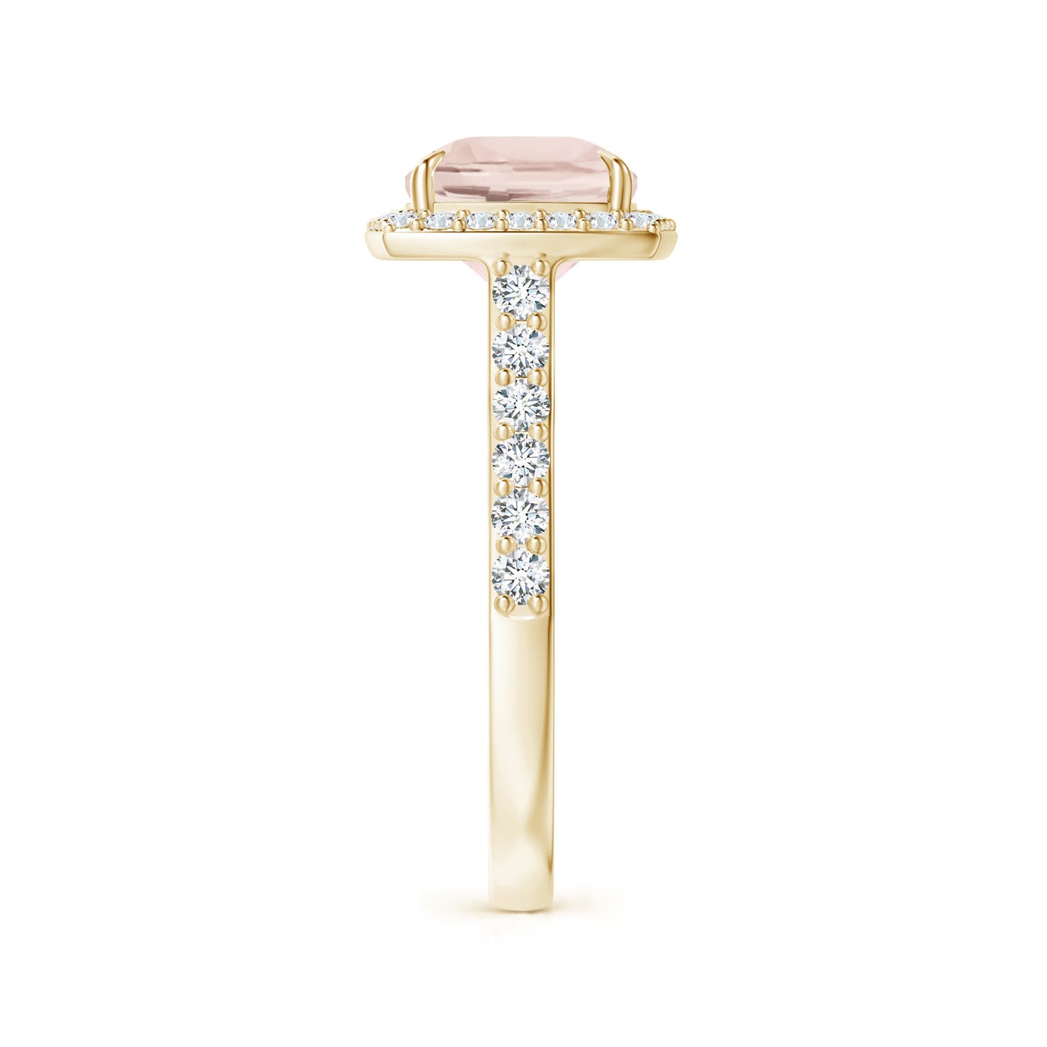 A - Morganite / 3.21 CT / 14 KT Yellow Gold