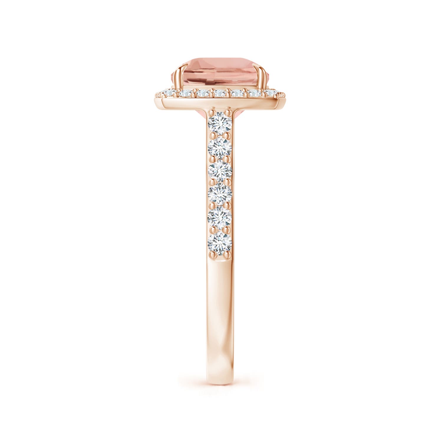 AAAA - Morganite / 3.21 CT / 14 KT Rose Gold