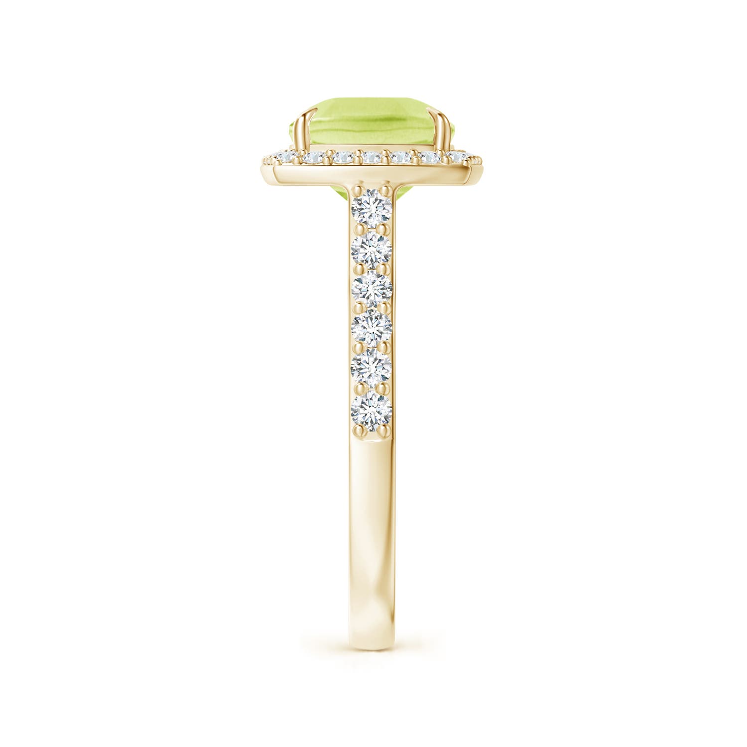 A - Peridot / 3.41 CT / 14 KT Yellow Gold