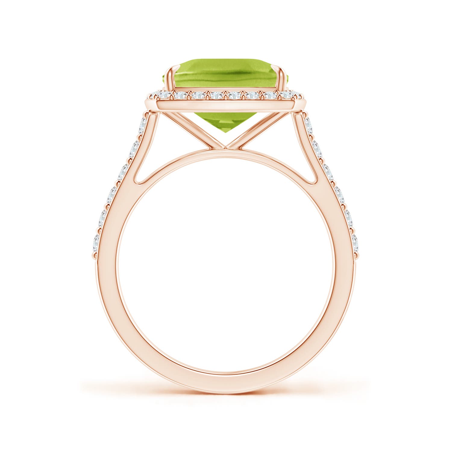 AA - Peridot / 3.41 CT / 14 KT Rose Gold