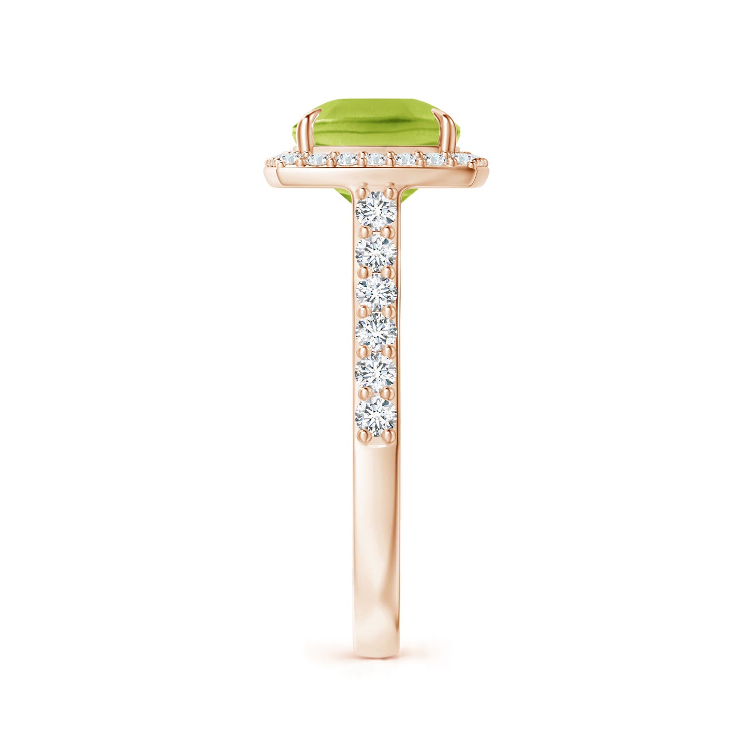 AA - Peridot / 3.41 CT / 14 KT Rose Gold